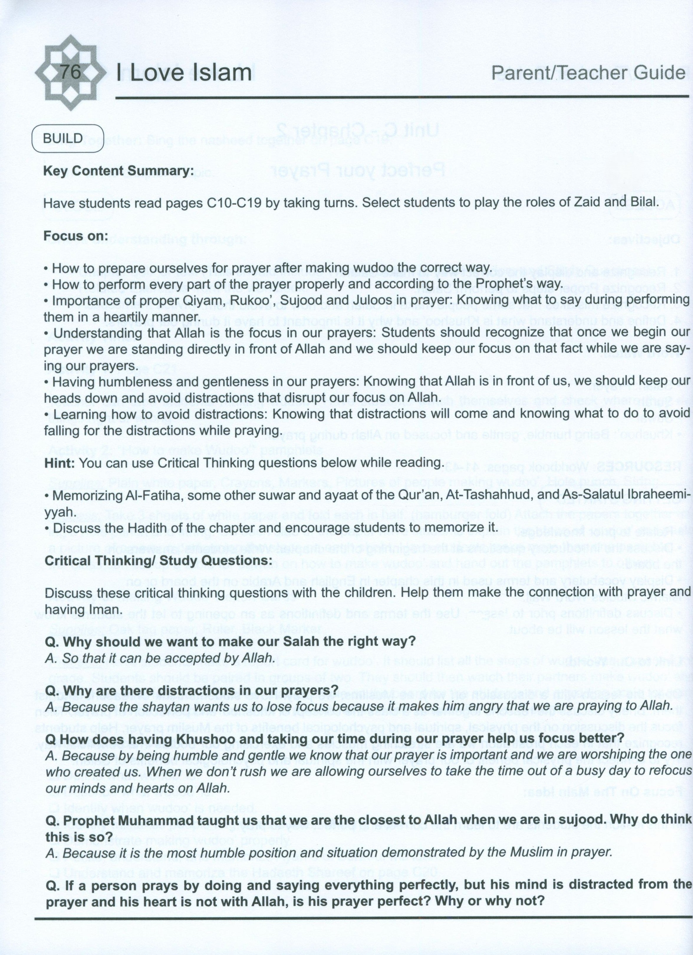 I Love Islam Weekend Edition Teacher / Parent Guide 3