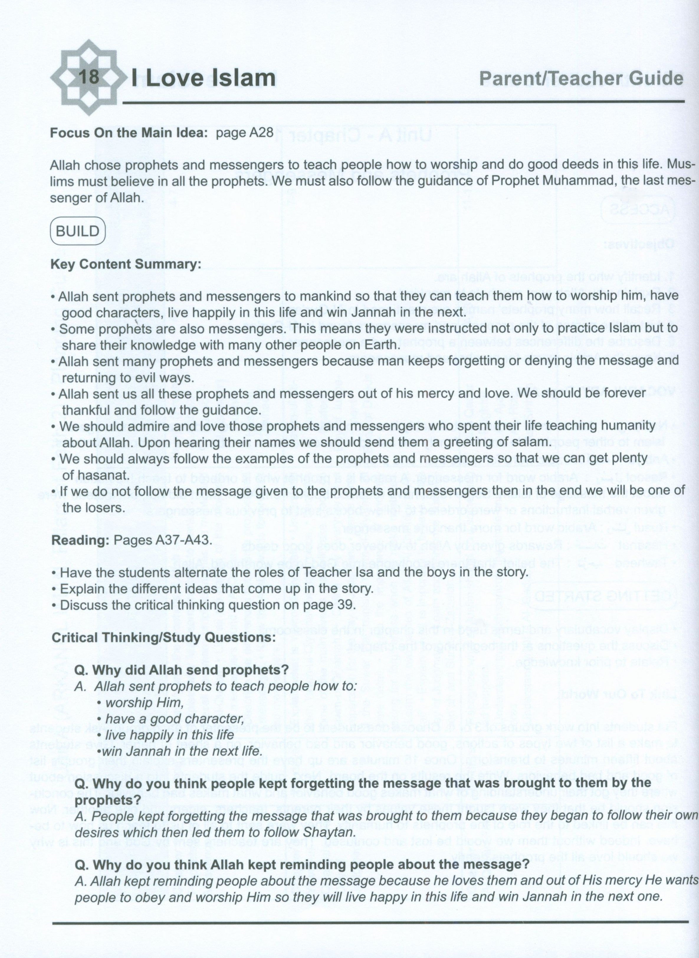 I Love Islam Weekend Edition Teacher / Parent Guide 4