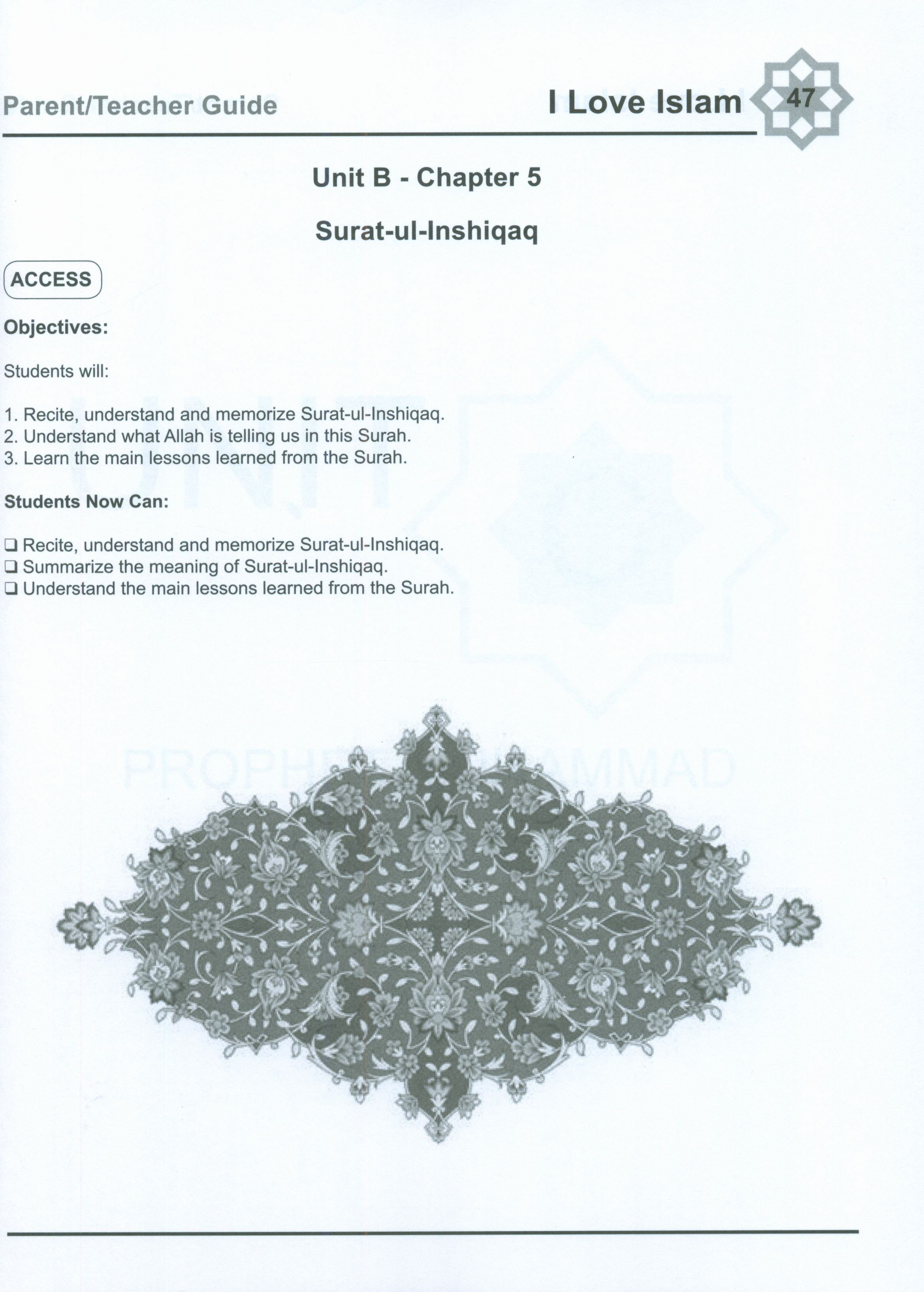 I Love Islam Weekend Edition Teacher / Parent Guide 4