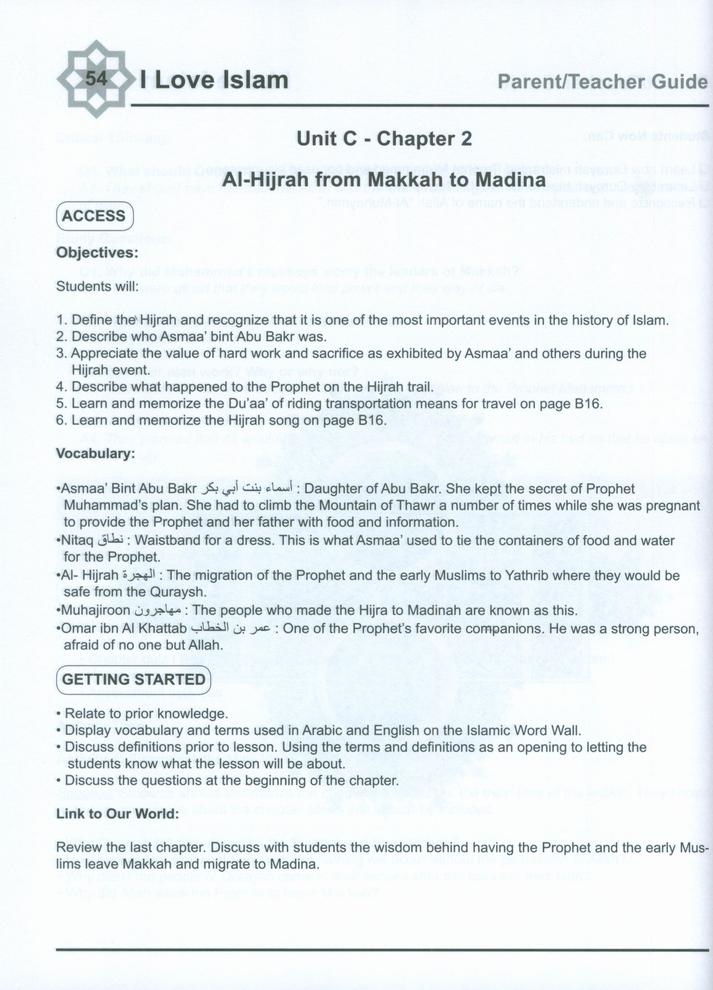 I Love Islam Weekend Edition Teacher / Parent Guide 4