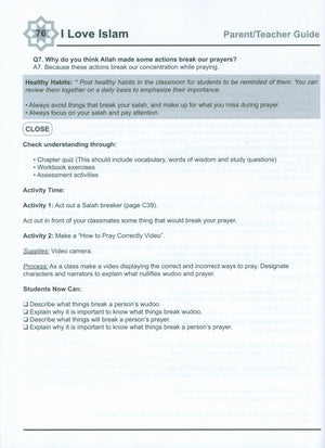 I Love Islam Weekend Edition Teacher / Parent Guide 4