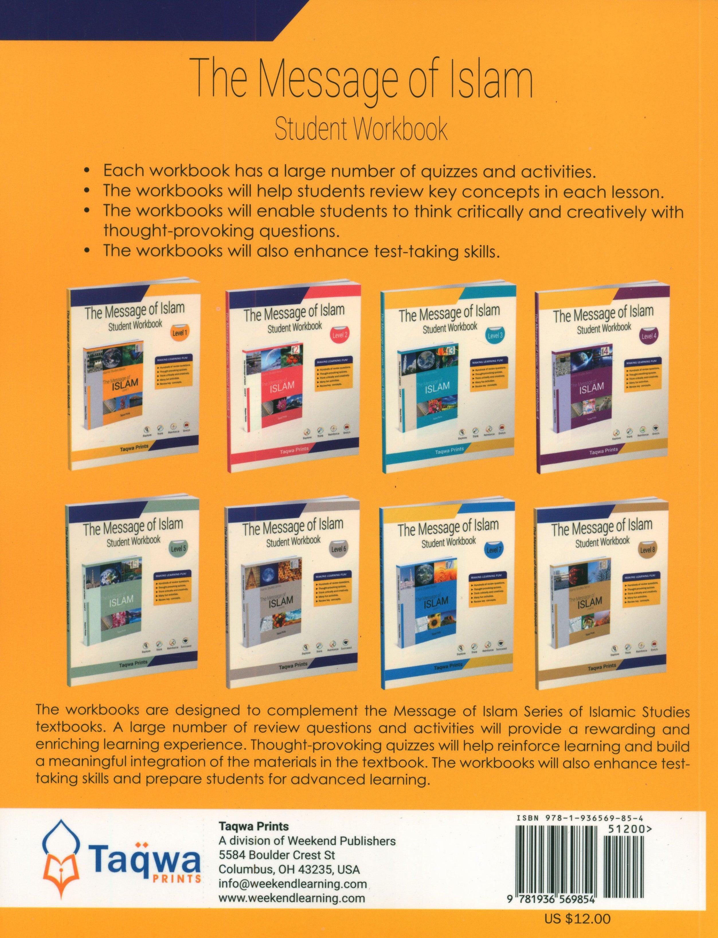 The Message of Islam Workbook Level 1