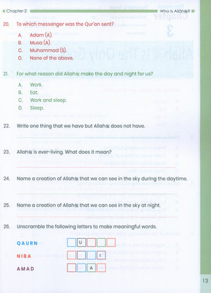 The Message of Islam Workbook Level 1