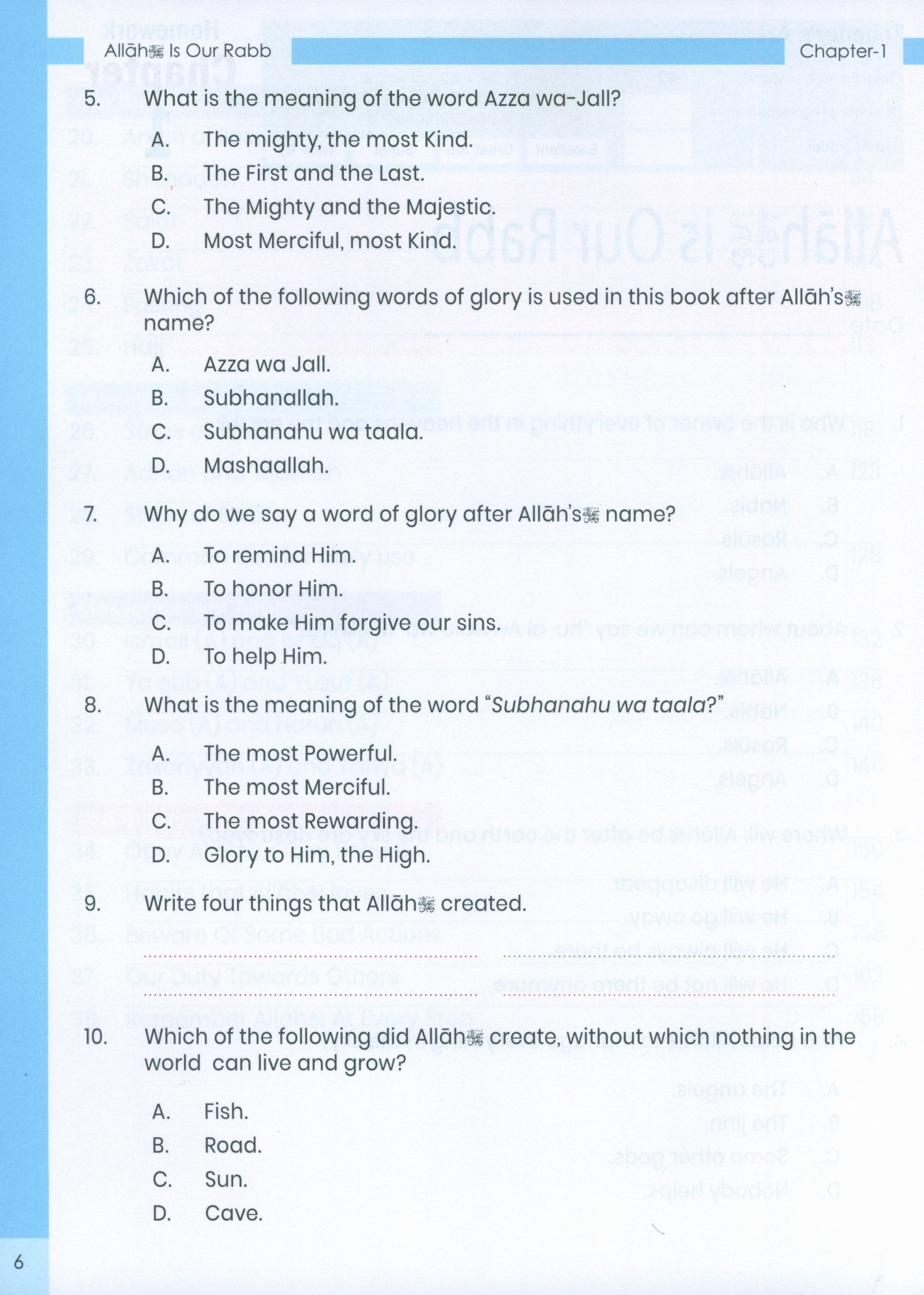 The Message of Islam Workbook Level 2