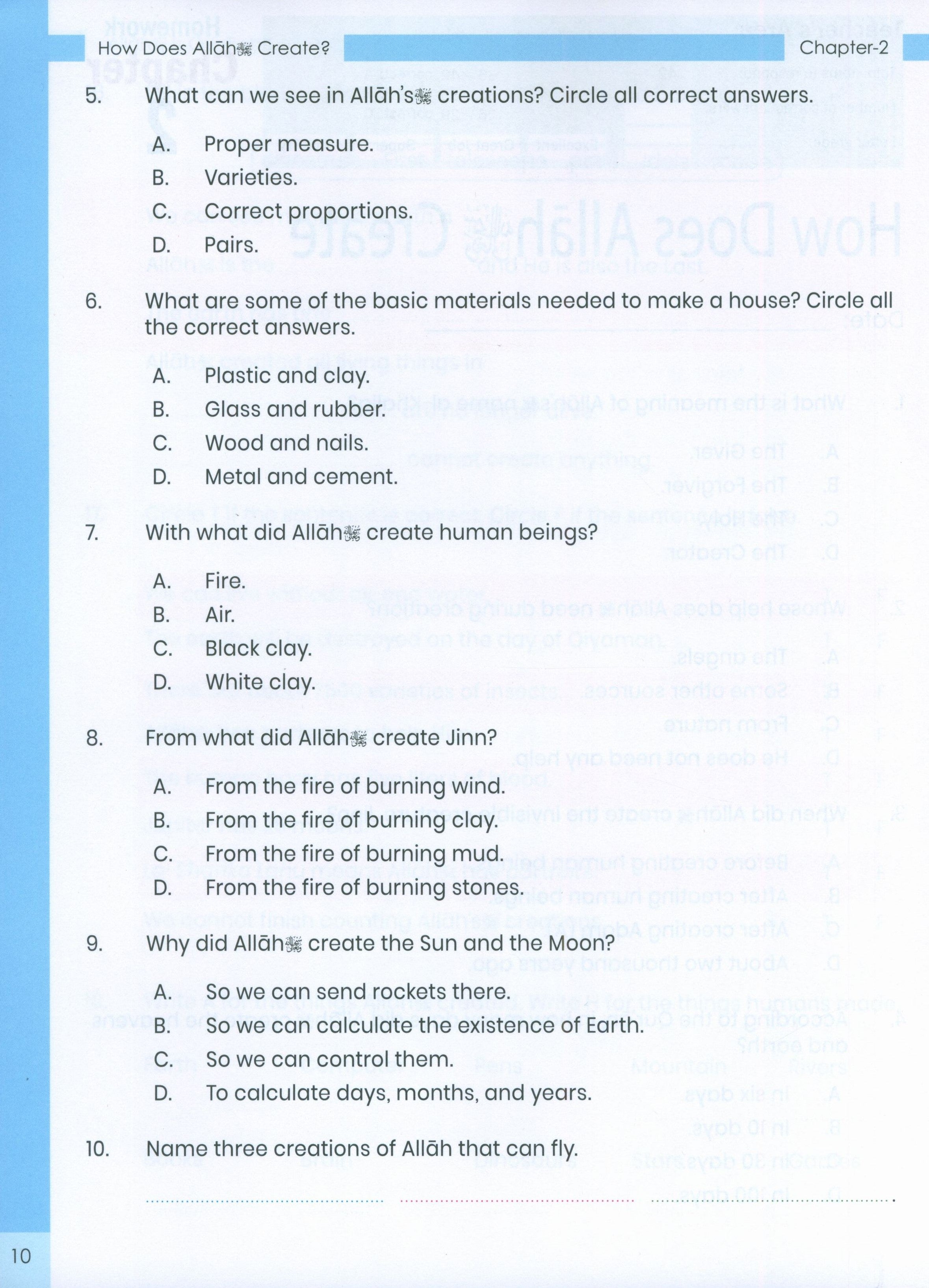 The Message of Islam Workbook Level 2