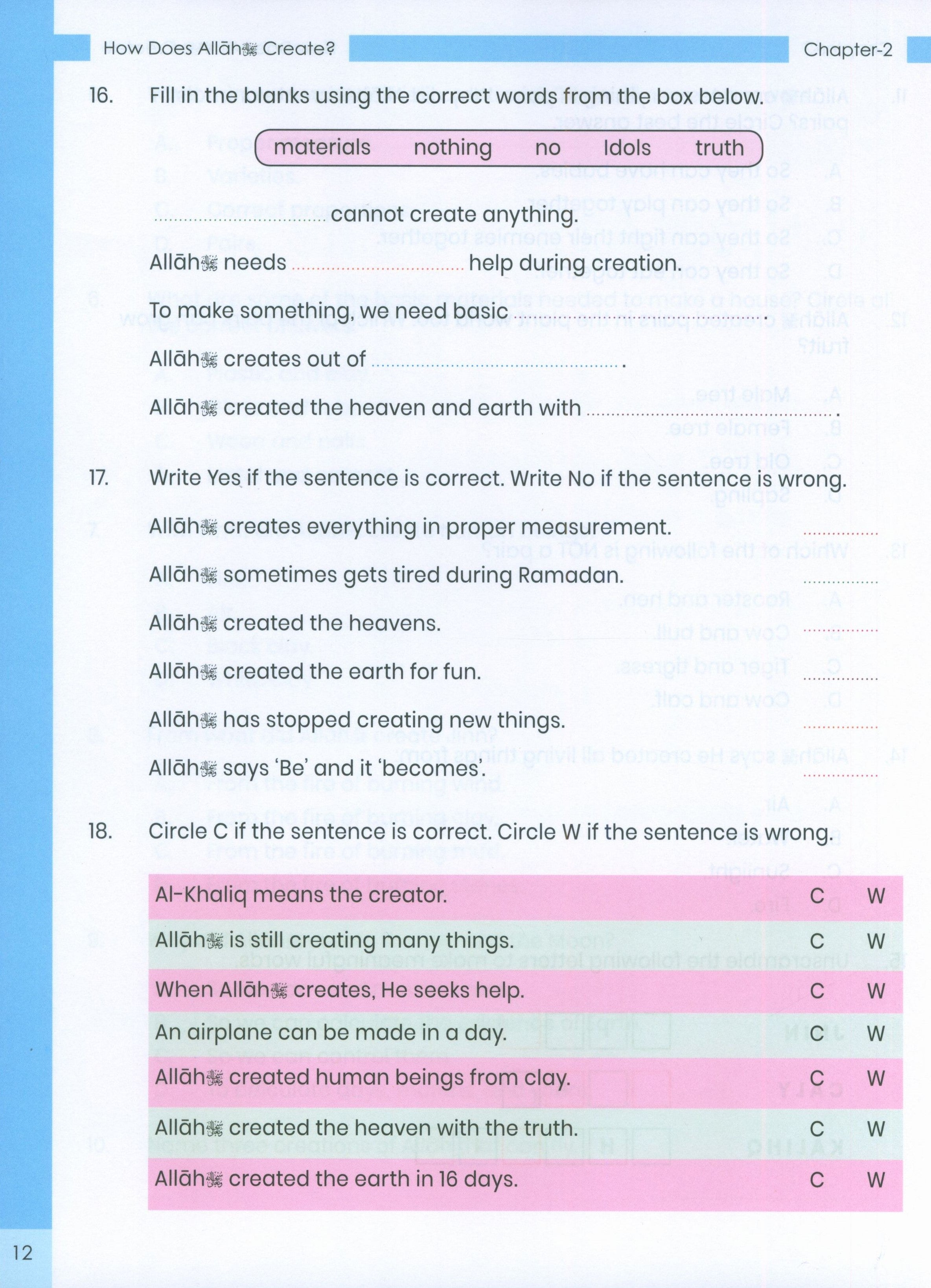 The Message of Islam Workbook Level 2