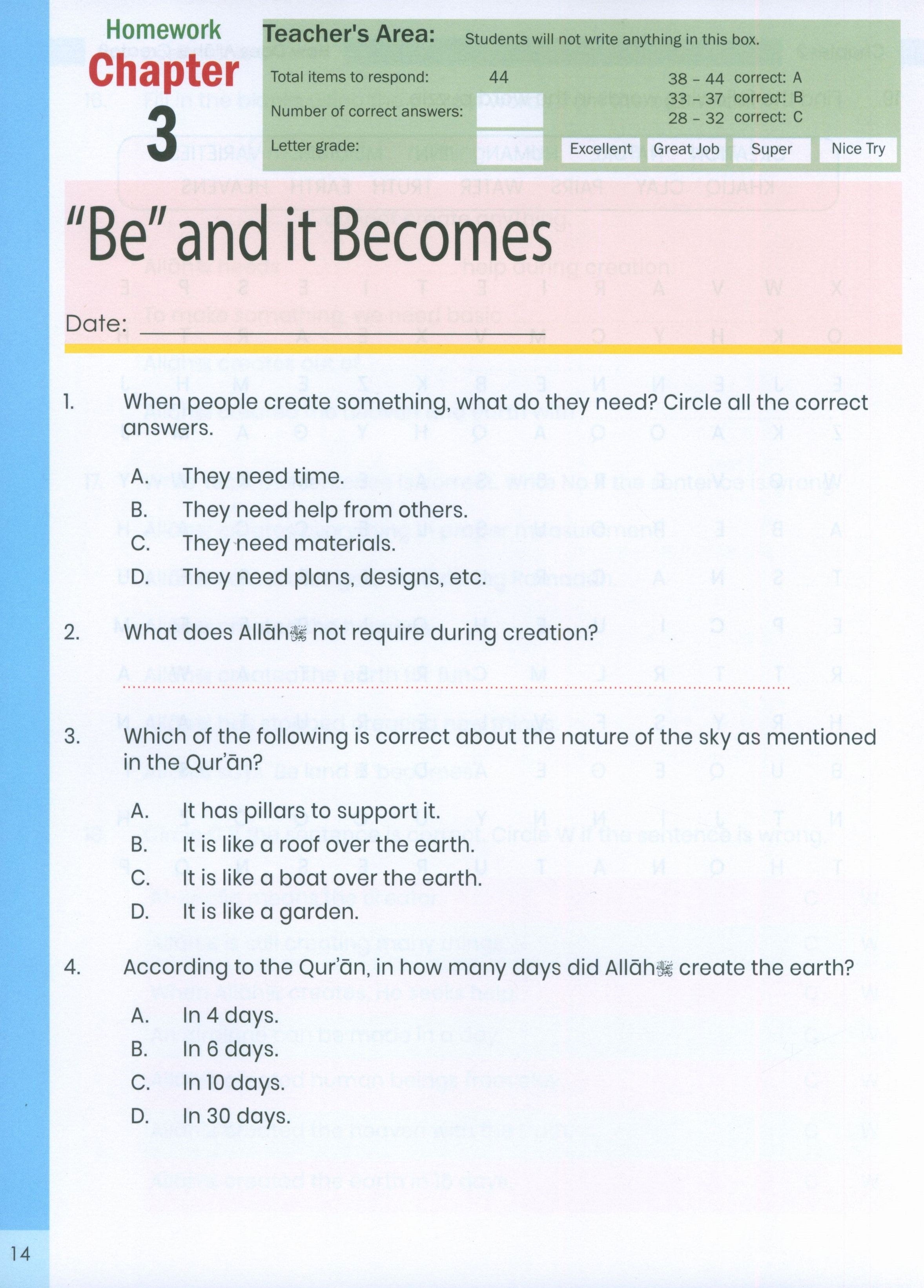 The Message of Islam Workbook Level 2