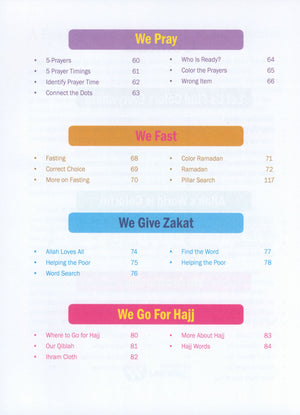 Weekend Learning Islamic Studies Level Junior Kindergarten