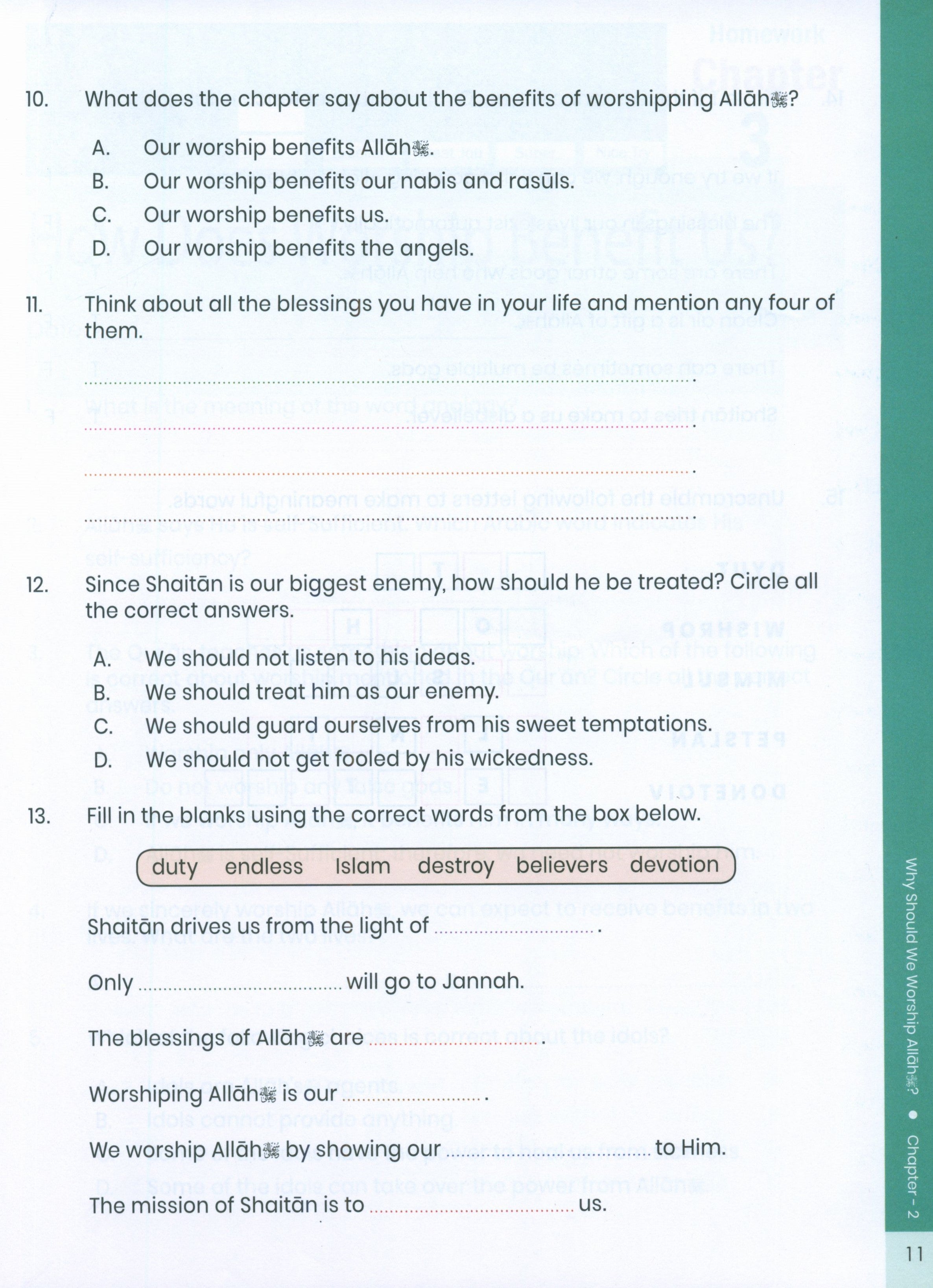 The Message of Islam Workbook Level 3