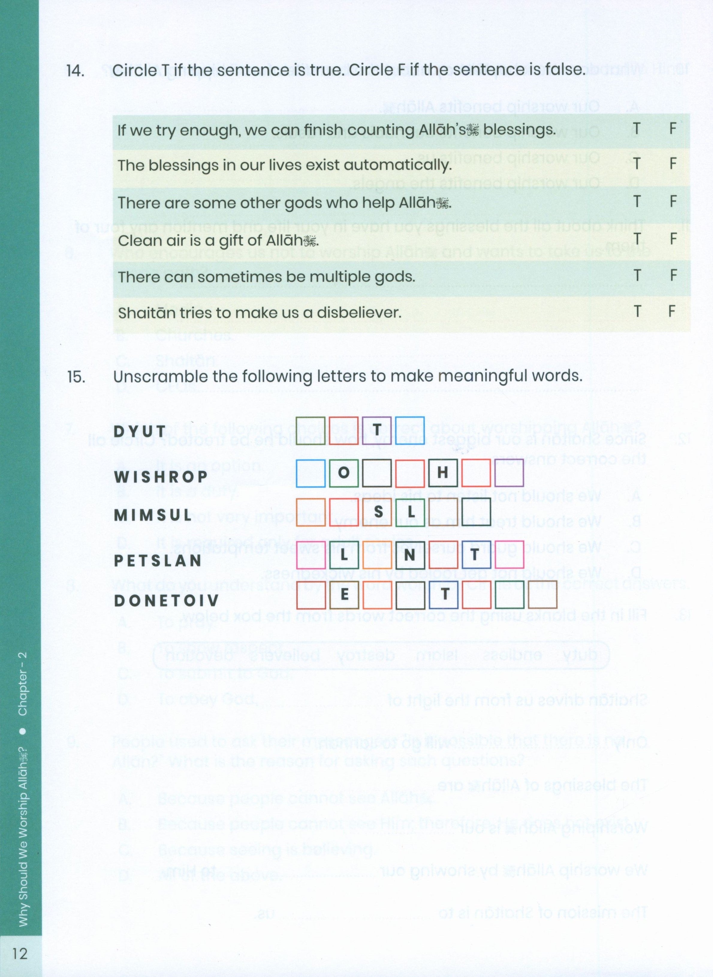 The Message of Islam Workbook Level 3