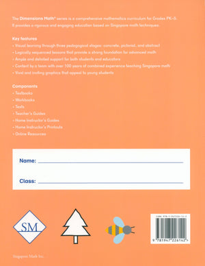 Dimensions Math Workbook PKA