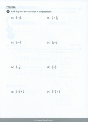 Dimensions Math Workbook 5A