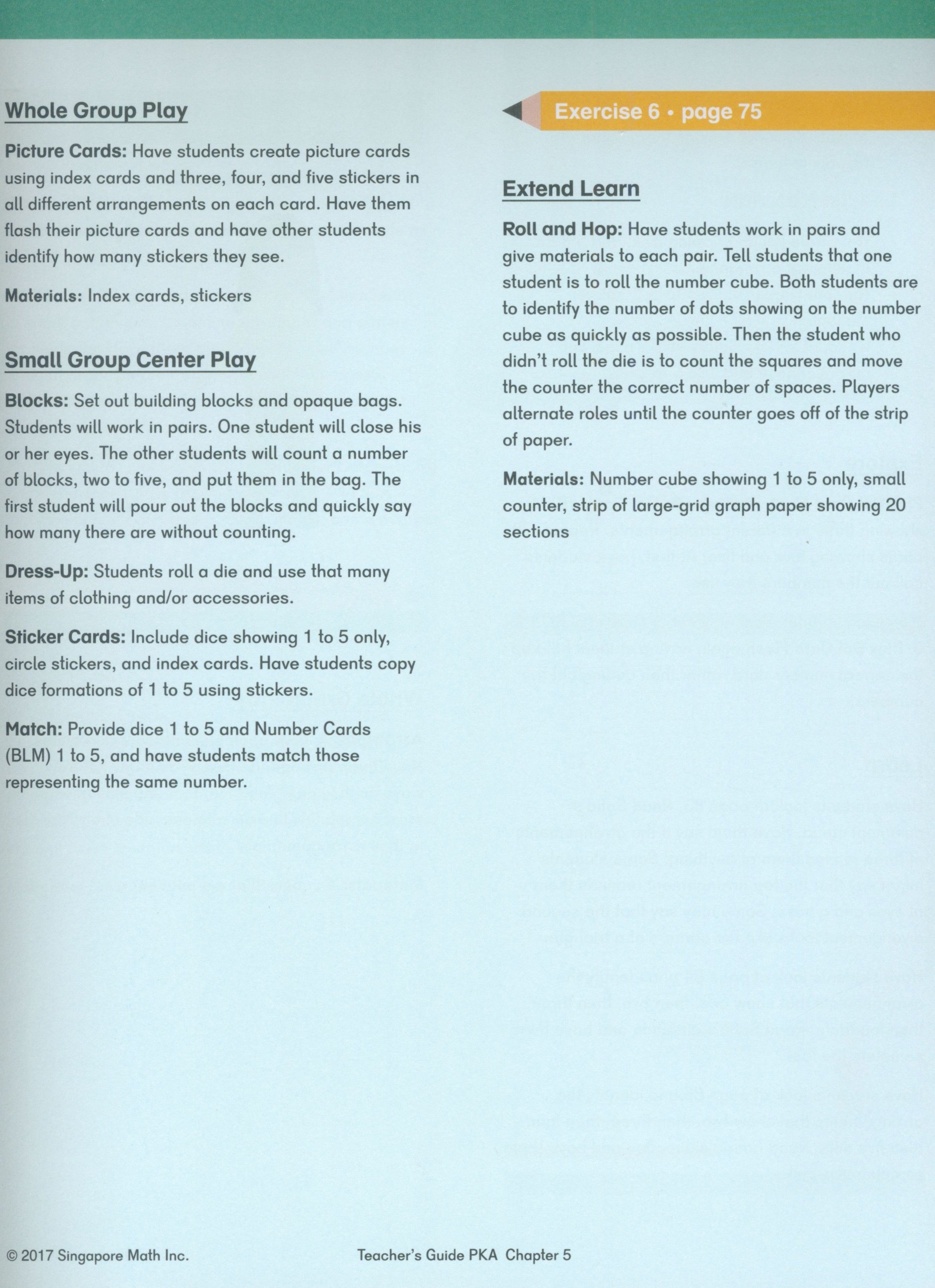 Dimensions Math Teacher's Guide PKA
