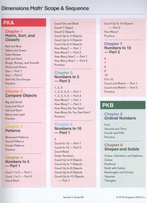 دليل معلم Dimensions Math KB