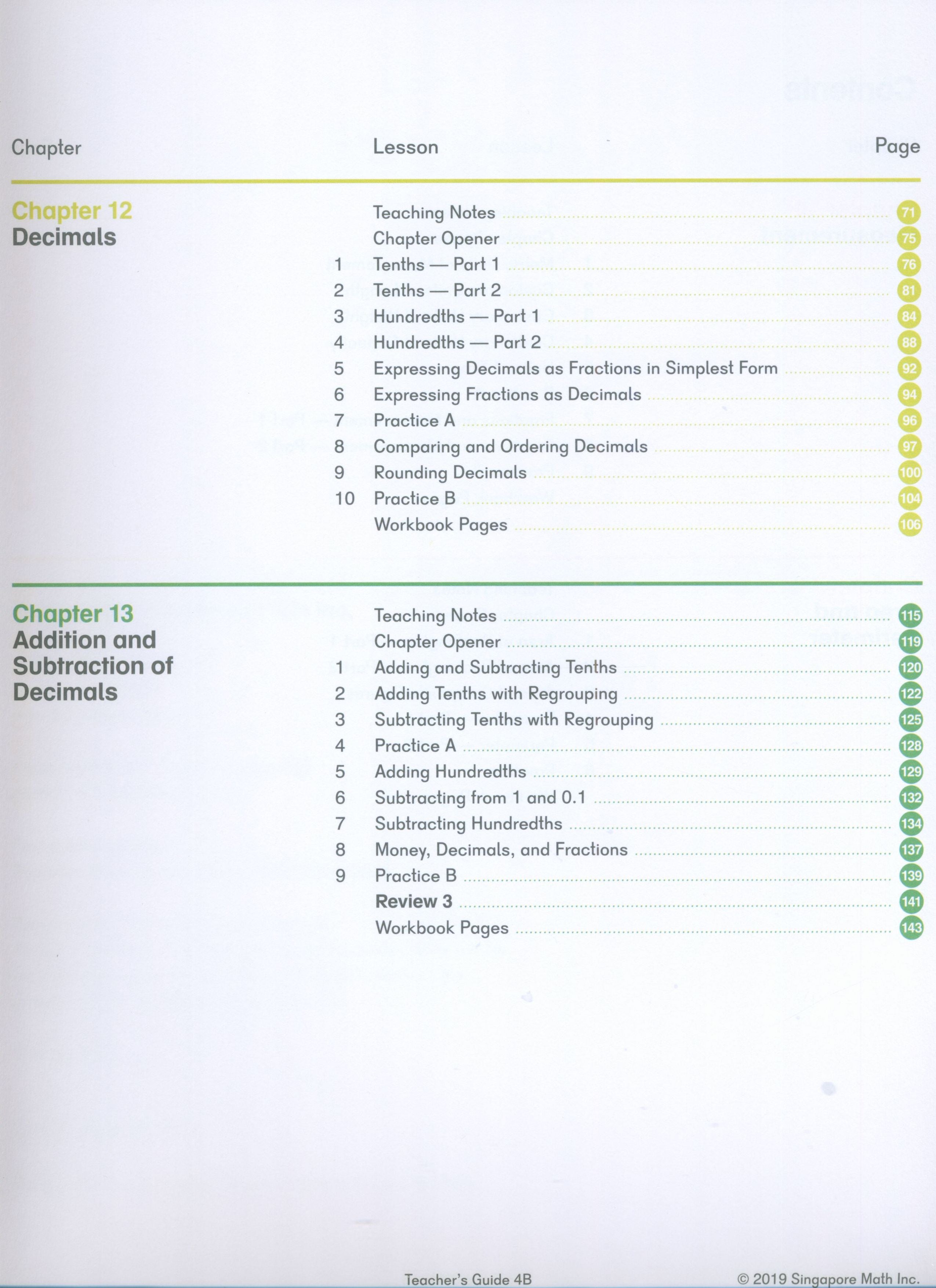 دليل معلمة الرياضيات Dimensions 4B