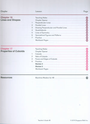 دليل معلمة الرياضيات Dimensions 4B
