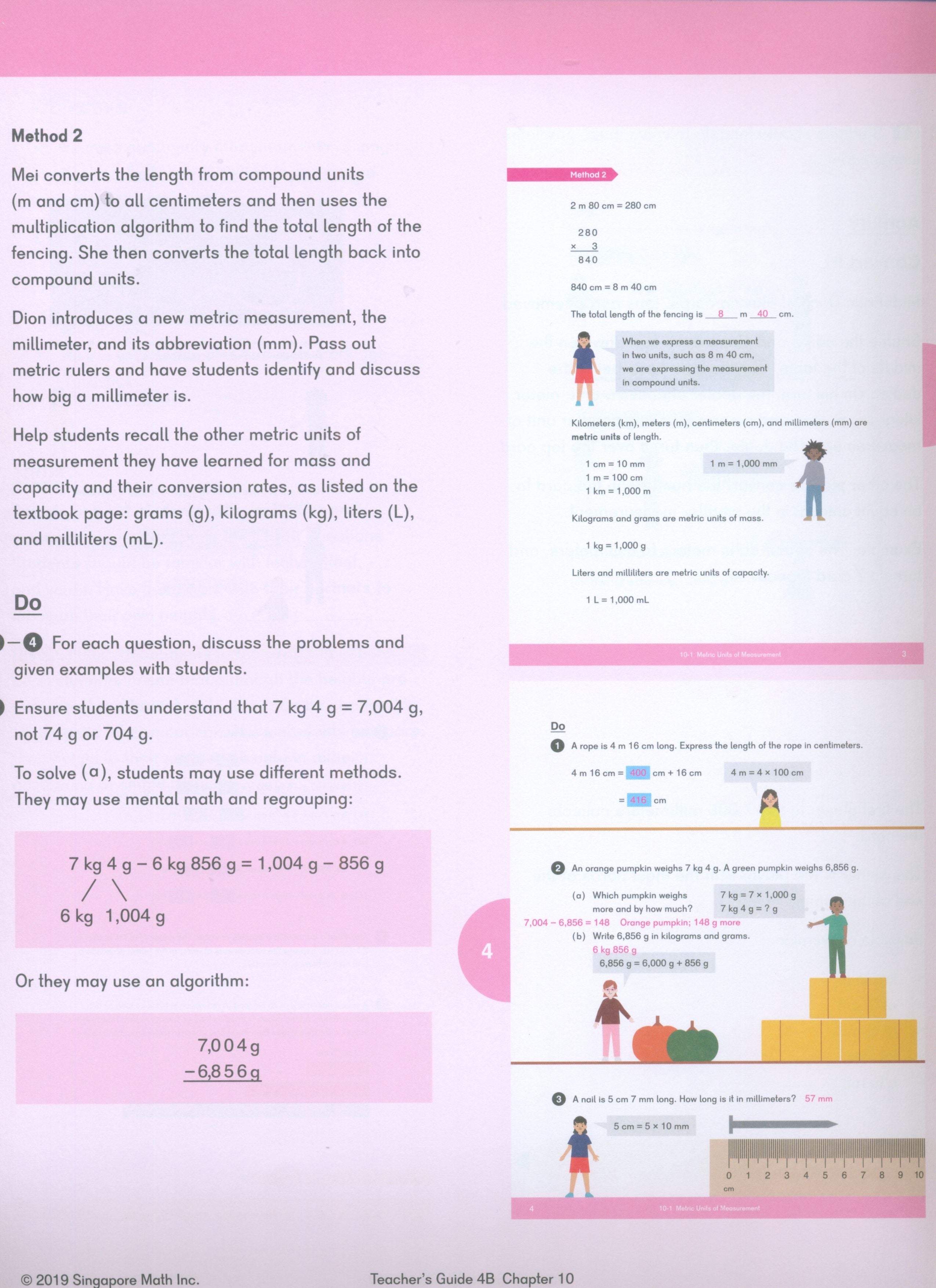 دليل معلمة الرياضيات Dimensions 4B