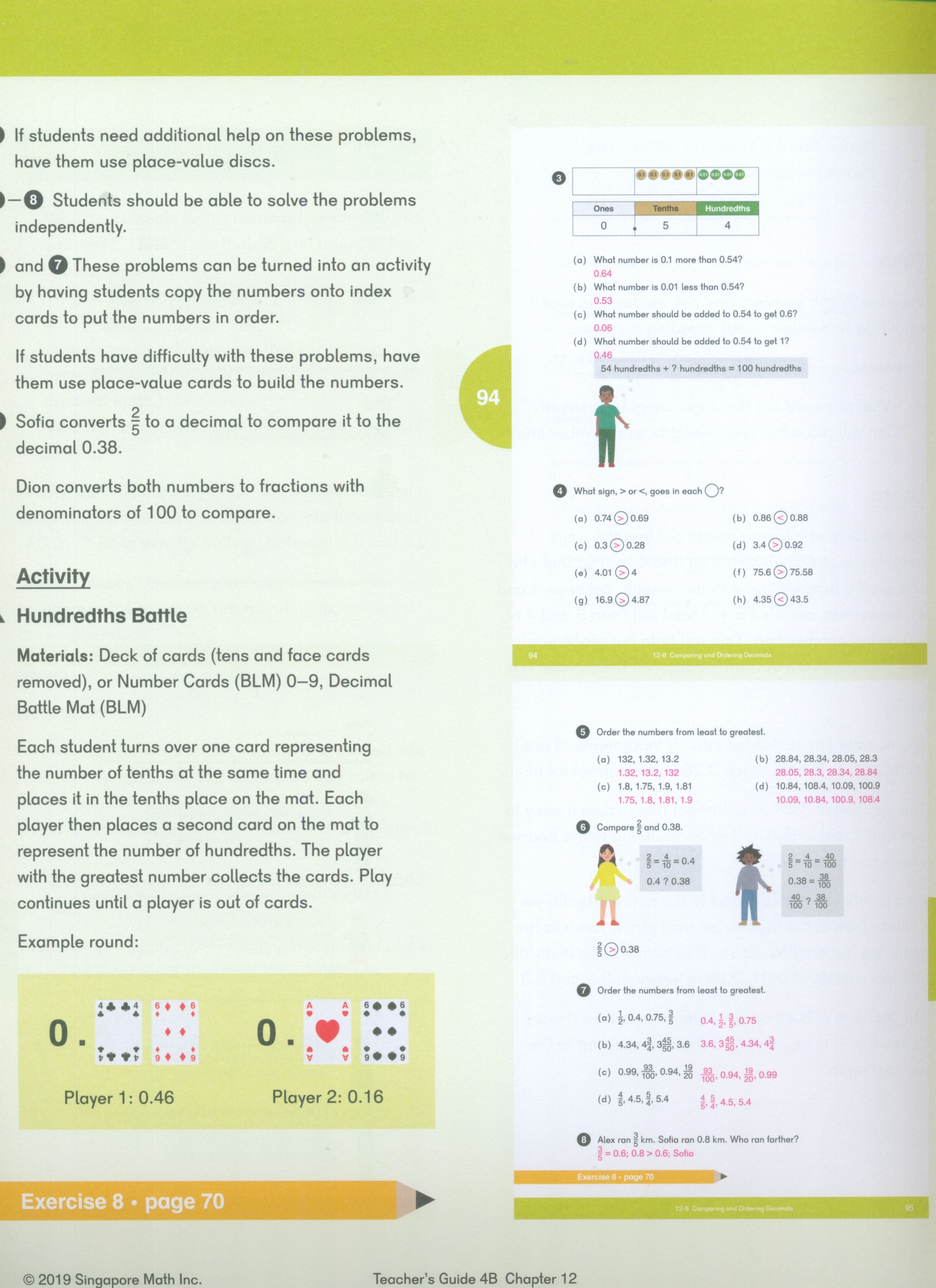 دليل معلمة الرياضيات Dimensions 4B