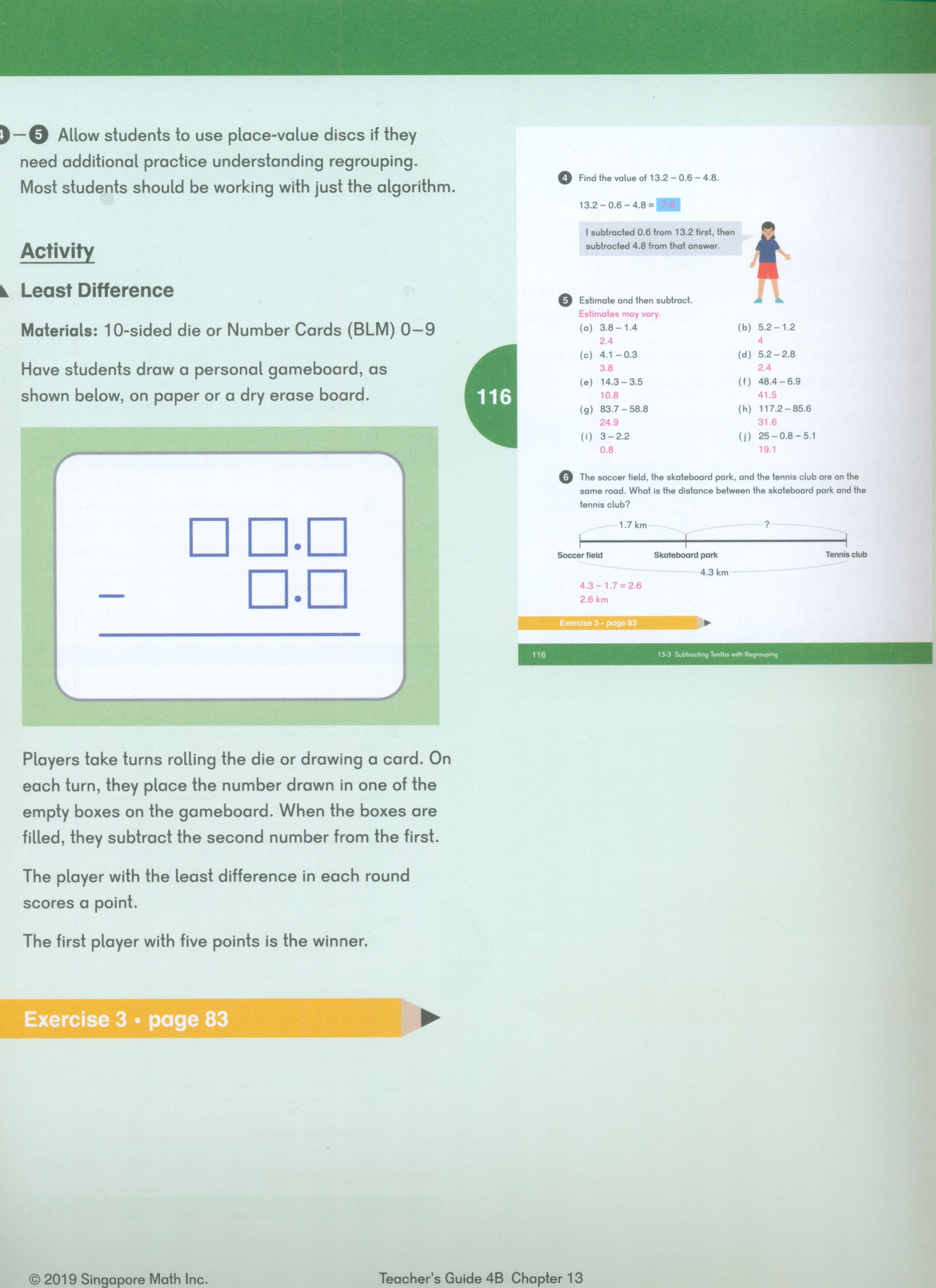 دليل معلمة الرياضيات Dimensions 4B