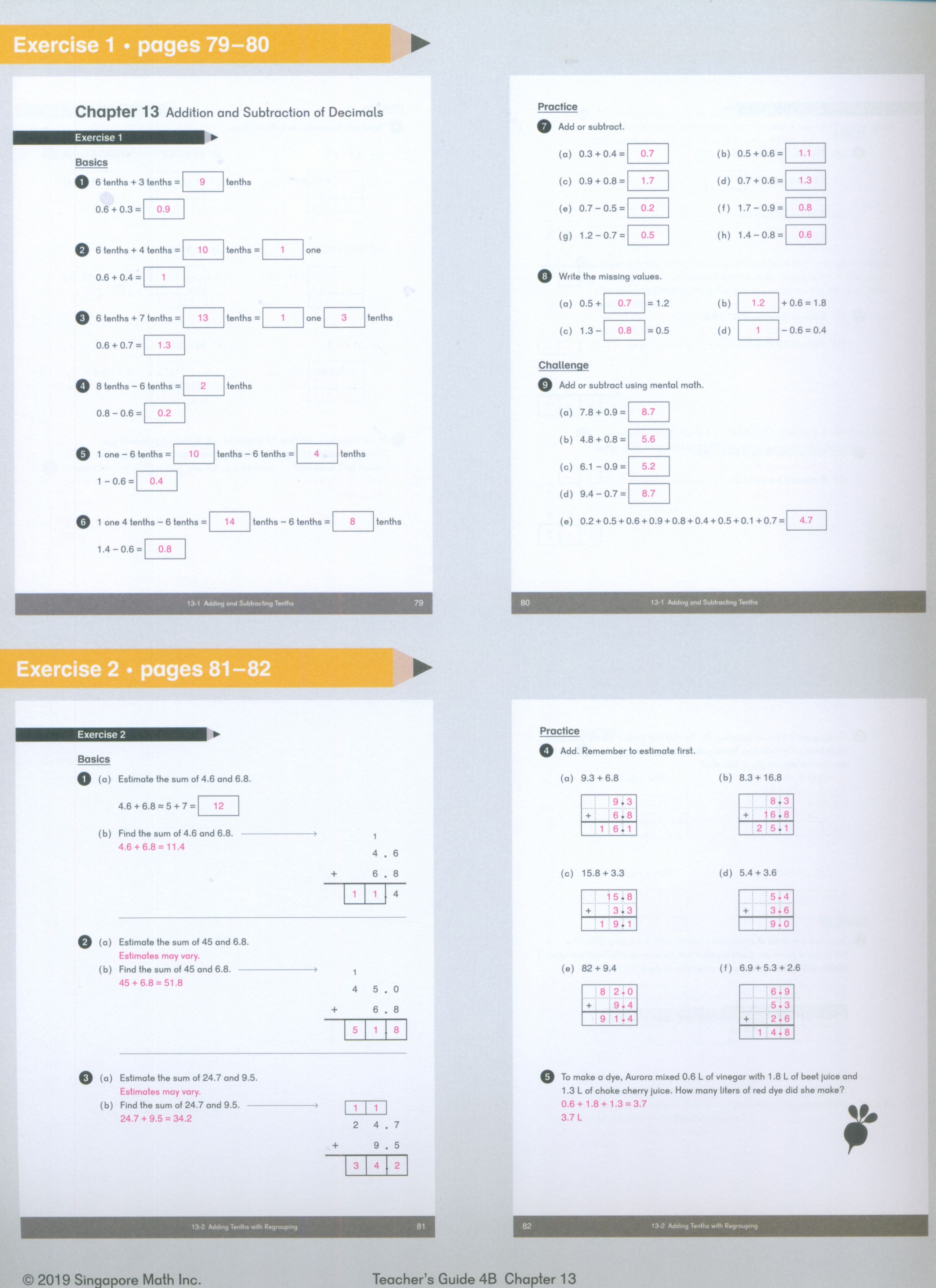 دليل معلمة الرياضيات Dimensions 4B