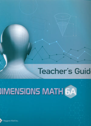 دليل المعلم Dimensions Math 6A