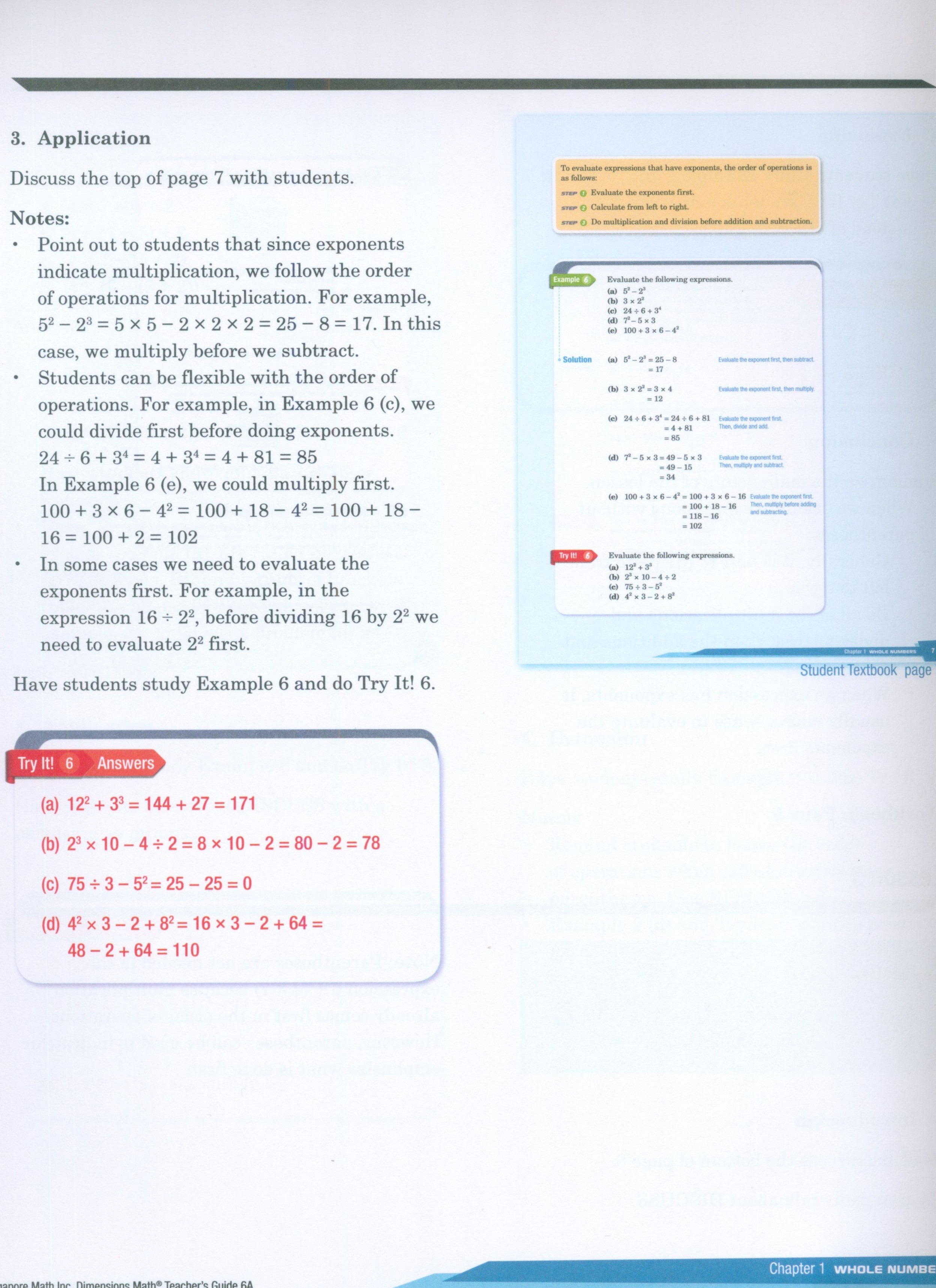 دليل المعلم Dimensions Math 6A