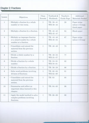 دليل المعلم Dimensions Math 6A