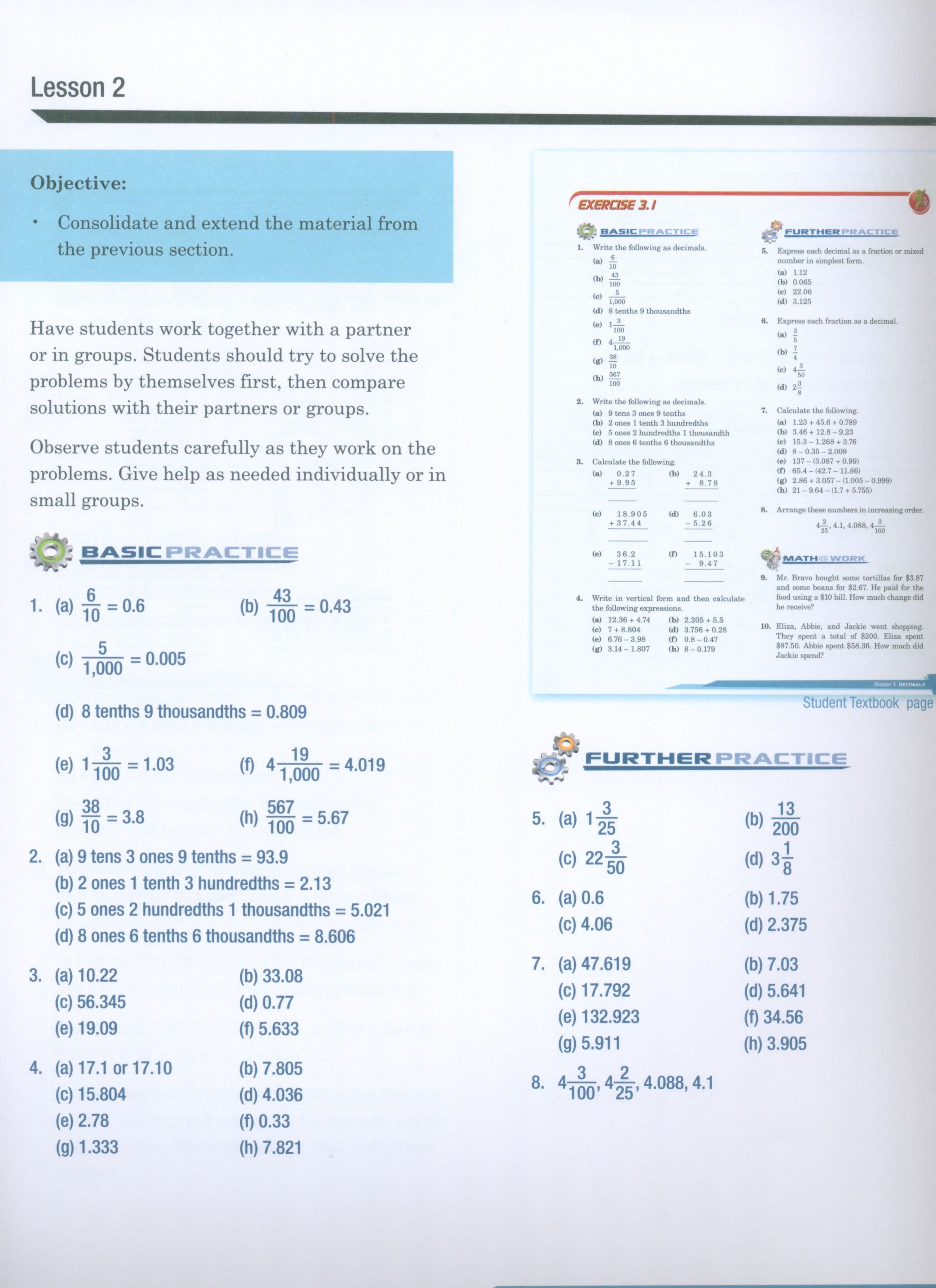 دليل المعلم Dimensions Math 6A