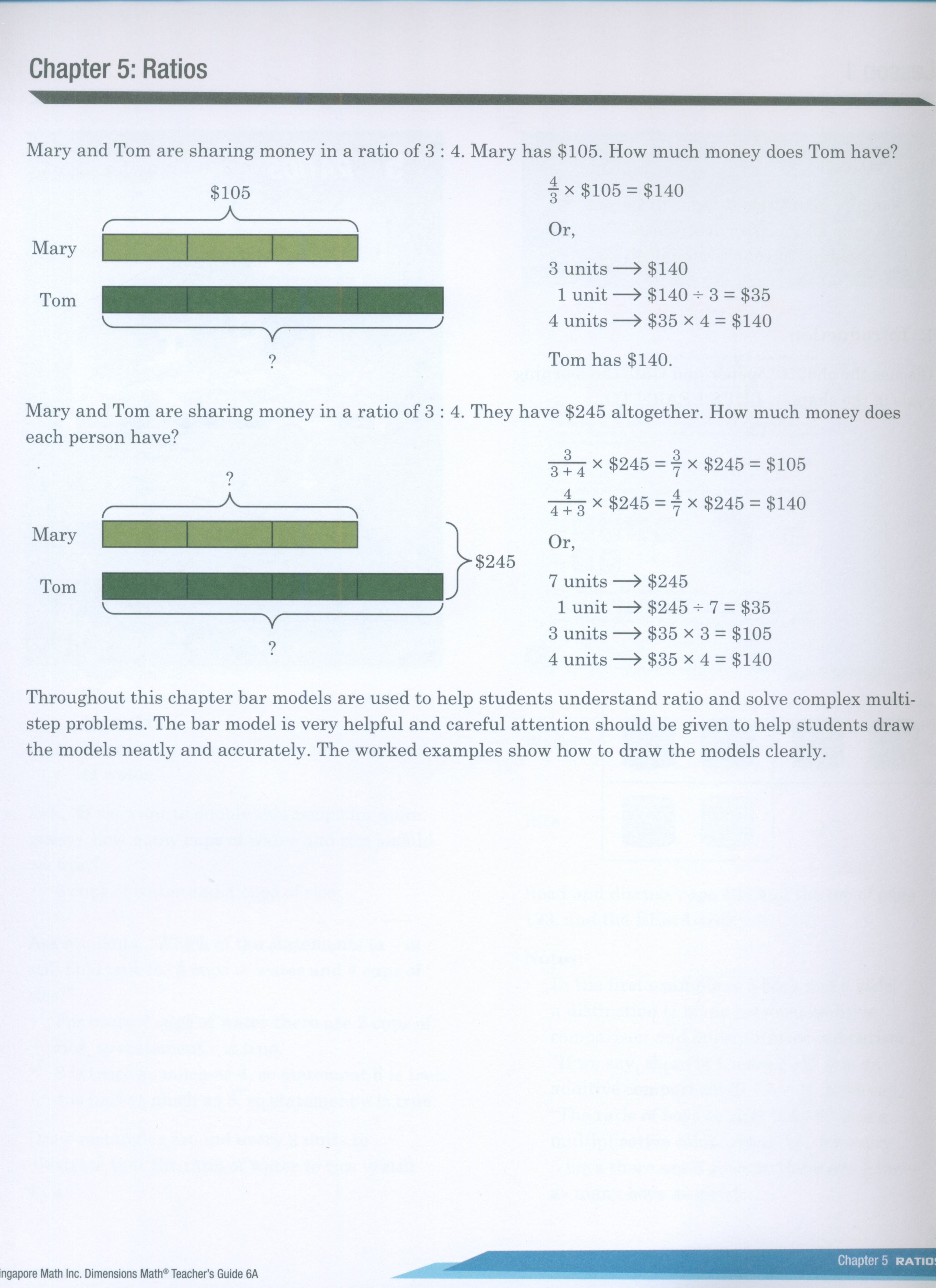 دليل المعلم Dimensions Math 6A