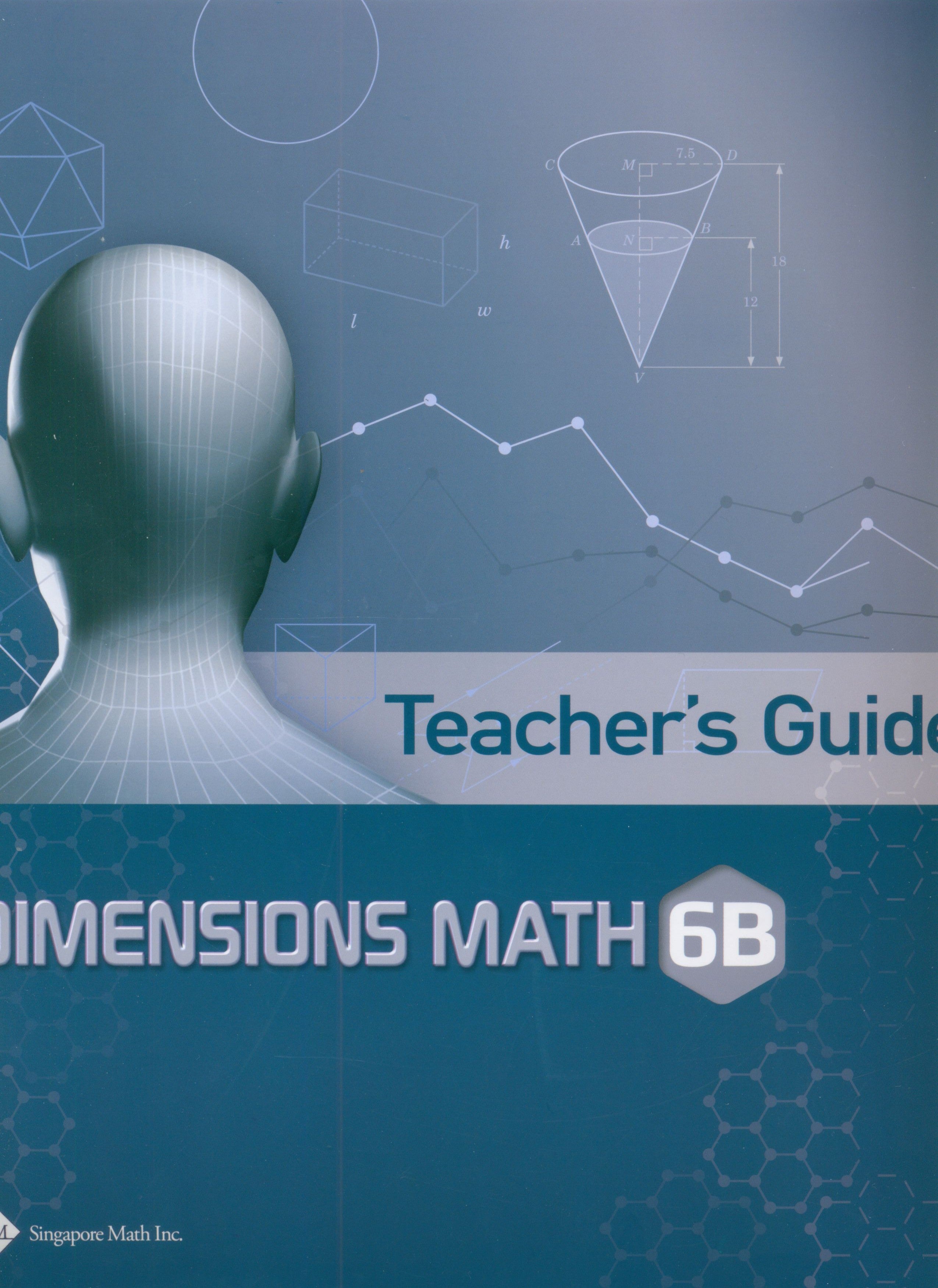 دليل المعلم لمادة الرياضيات من Dimensions 6B