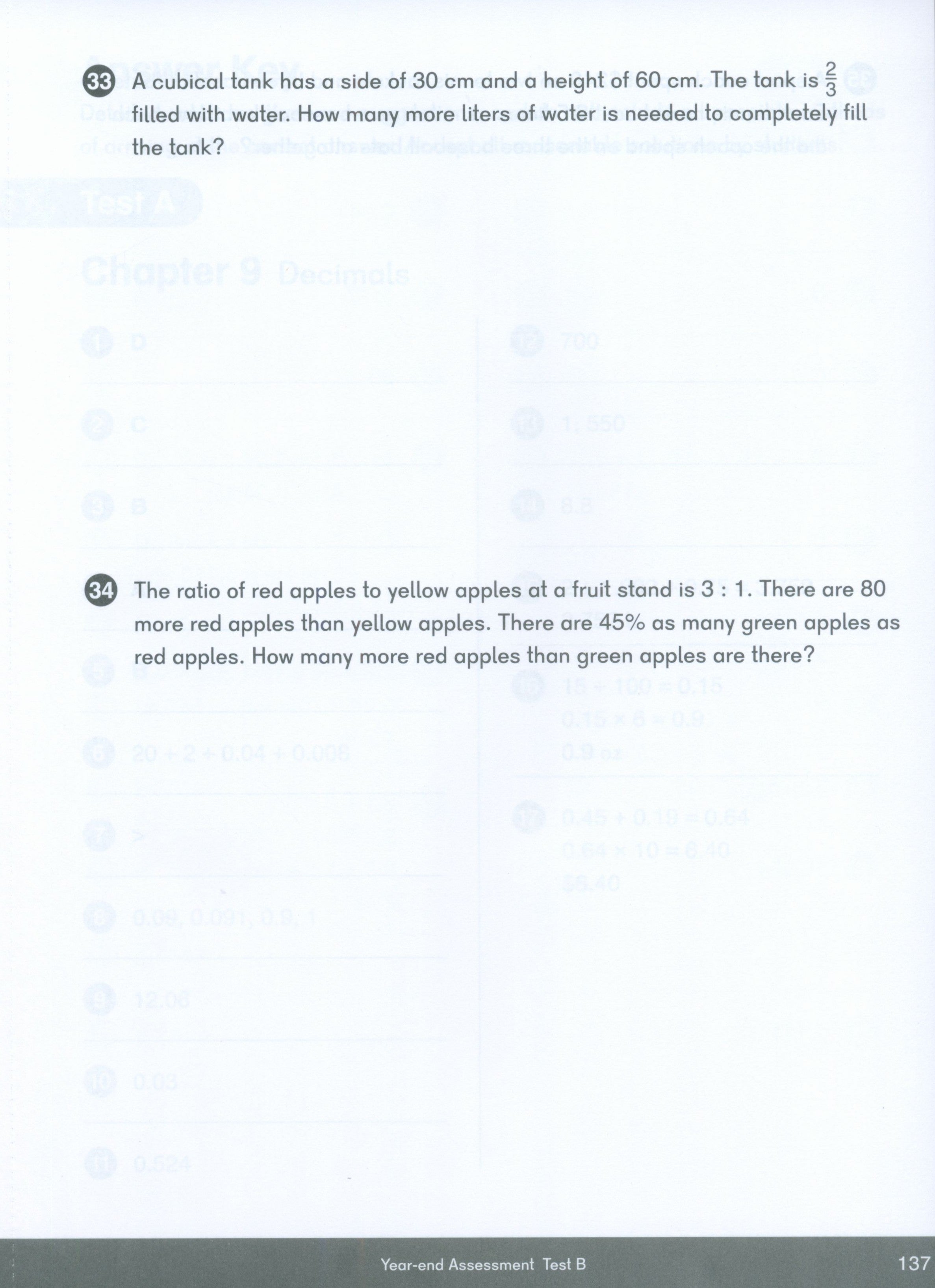 Dimensions Math Tests 5B