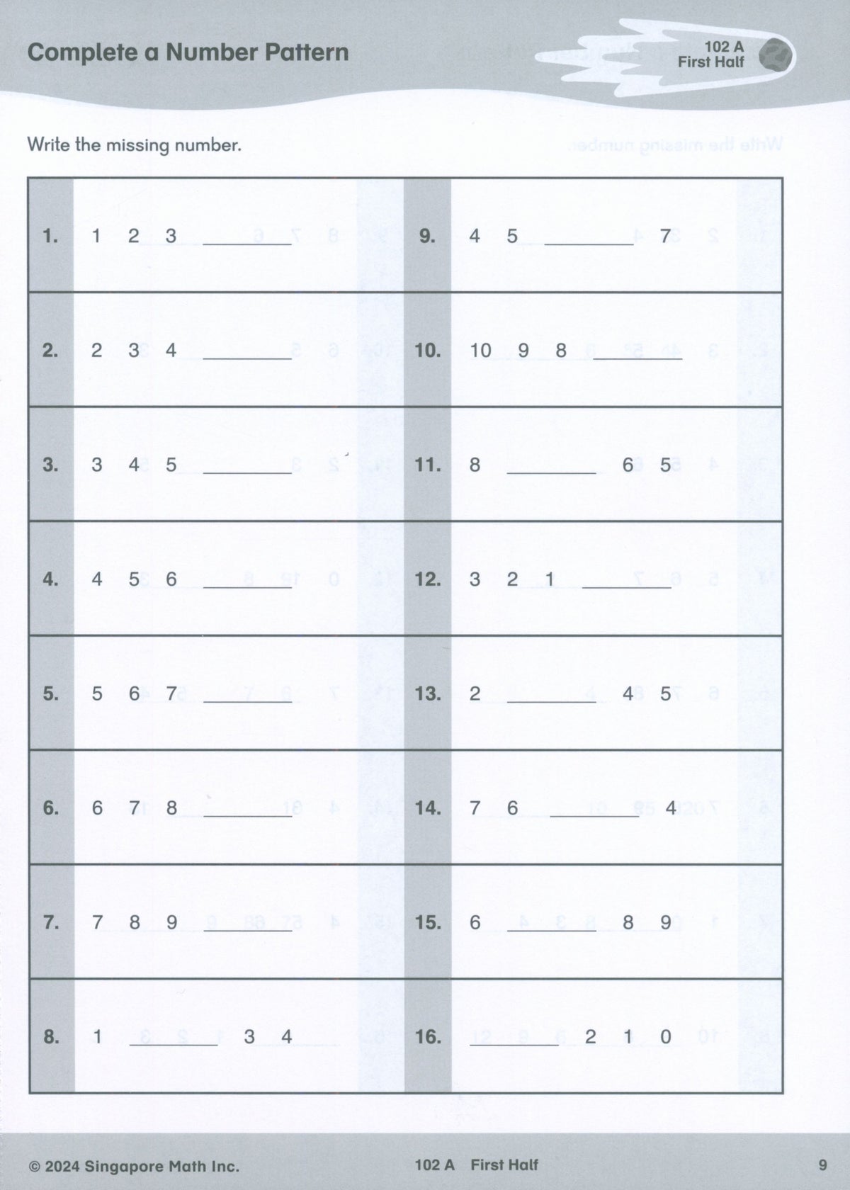 Singapore Math® Sprints 1
