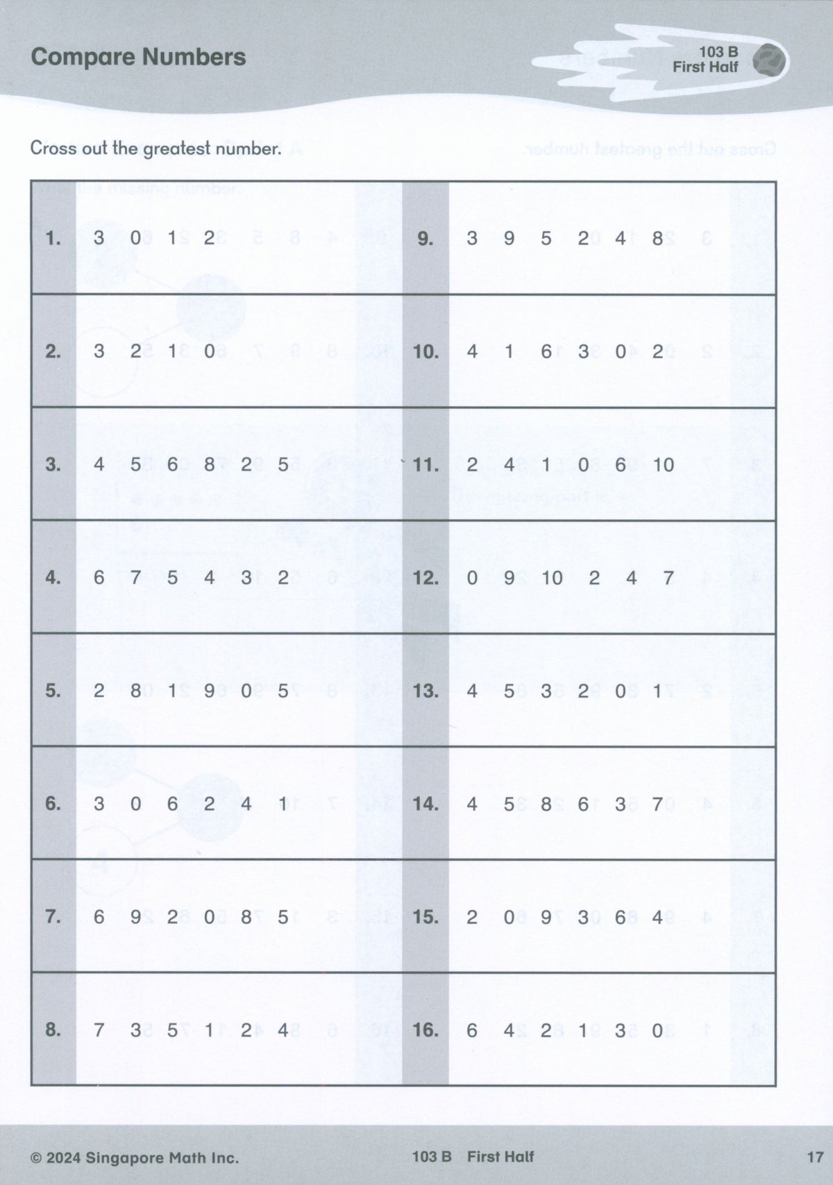 Singapore Math® Sprints 1