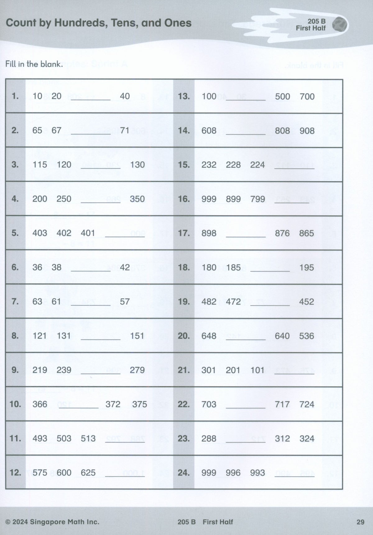 Singapore Math® Sprints 2