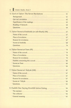 Islamic Studies: Book 3 دراسات إسلامية