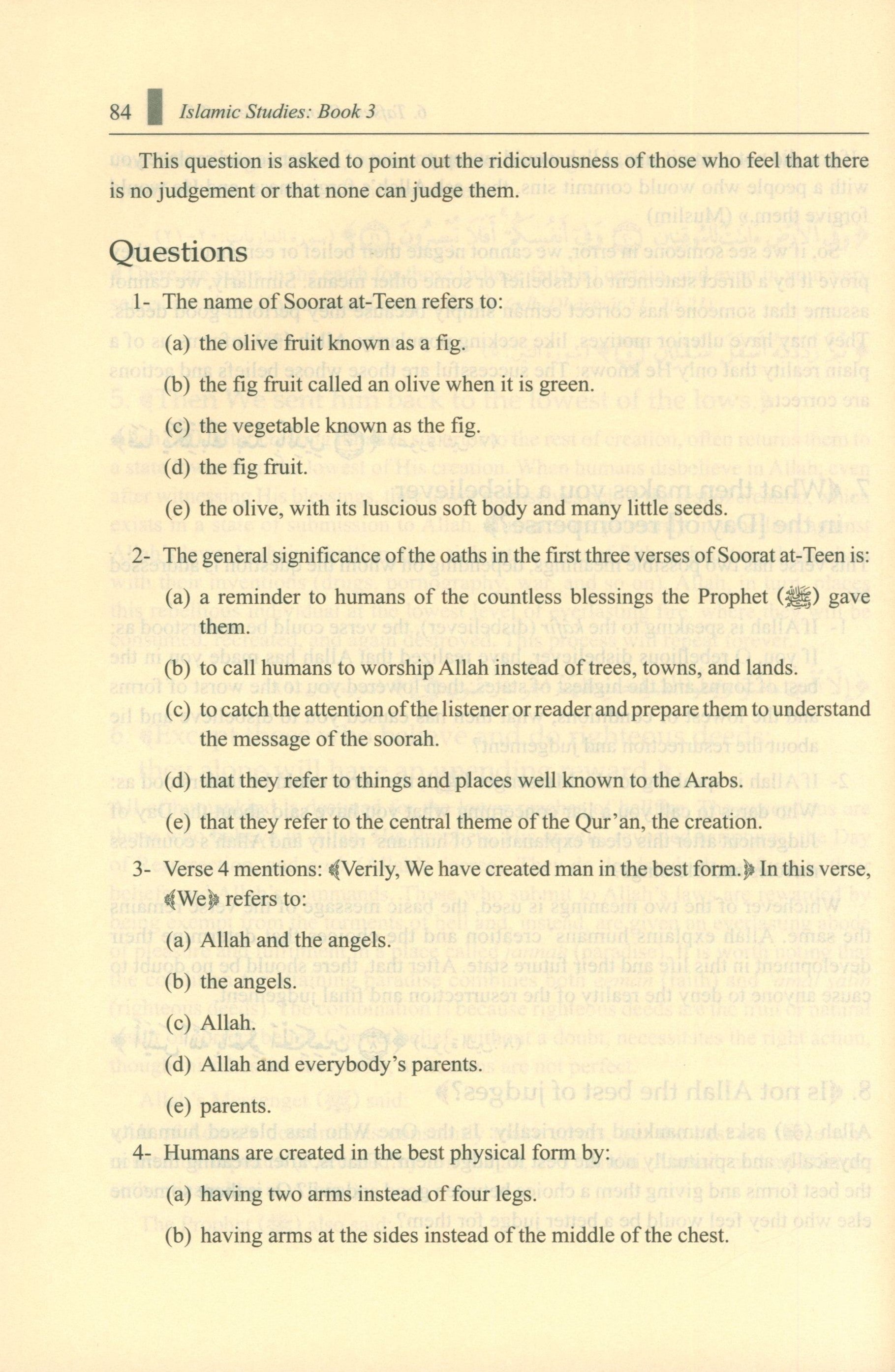 Islamic Studies: Book 3 دراسات إسلامية