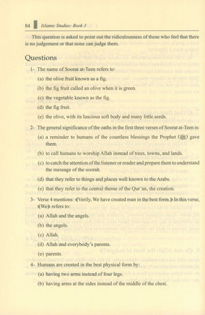 Islamic Studies: Book 3 دراسات إسلامية