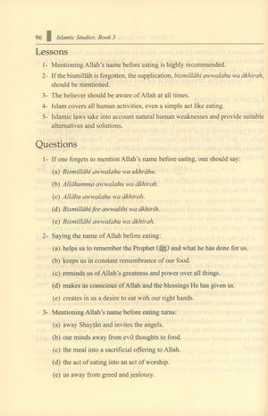 Islamic Studies: Book 3 دراسات إسلامية