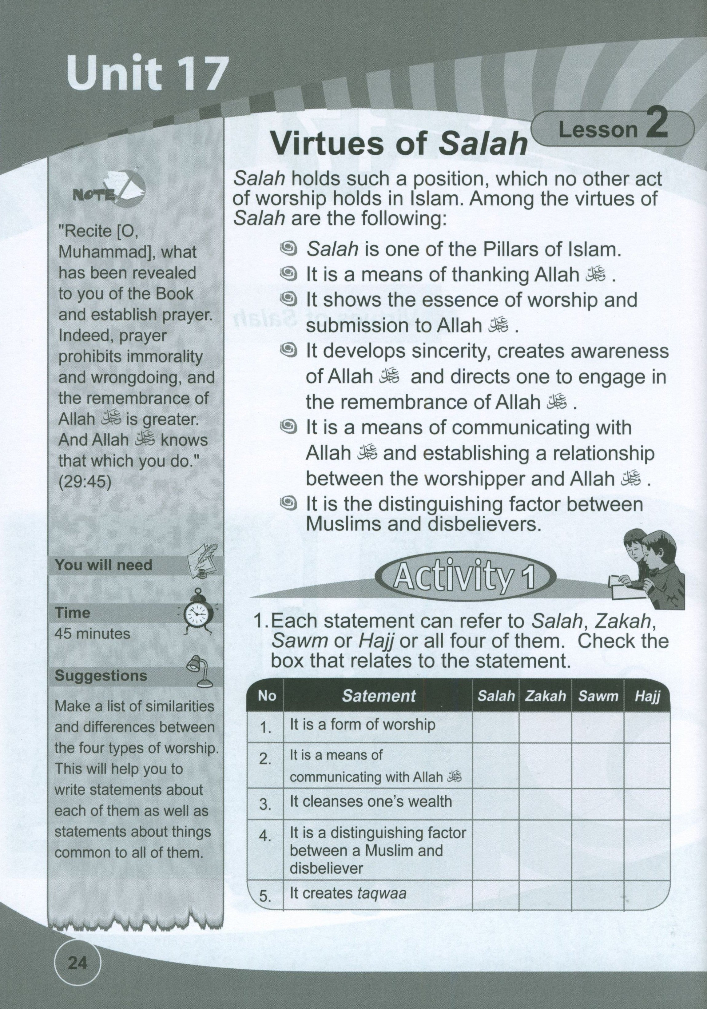 ICO Islamic Studies Workbook Level 4 Part 2
