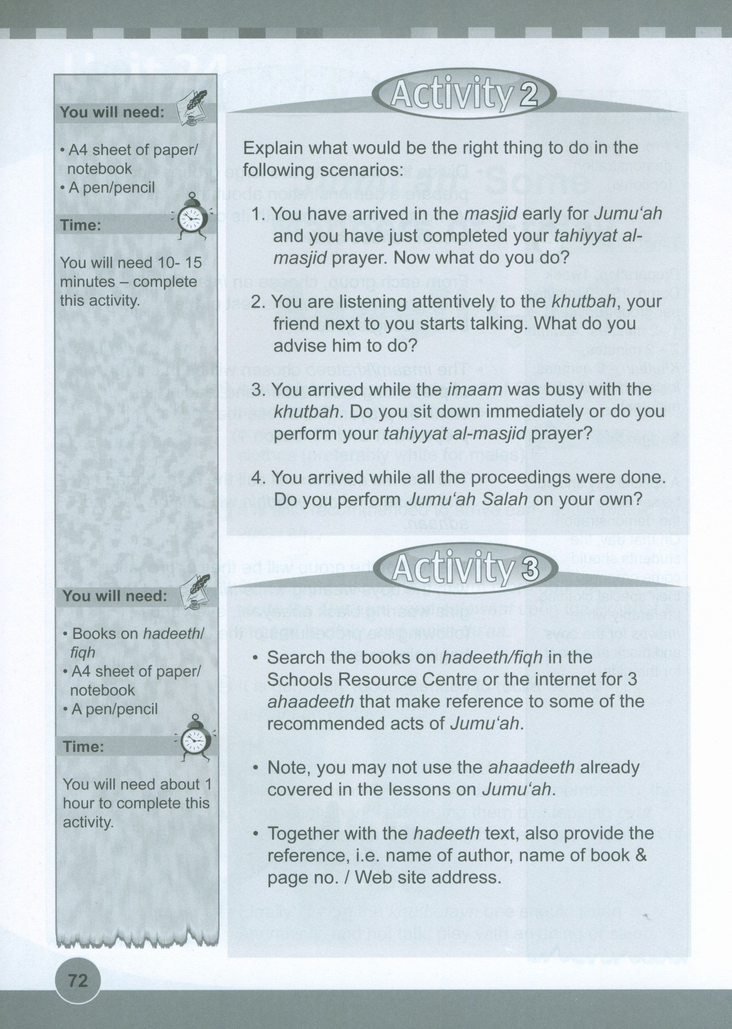 ICO Islamic Studies Workbook Level 5 Part 2