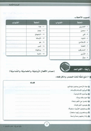ICO Learn Arabic Workbook Level 10 Part 2 تعلم العربية كتاب التدريبات