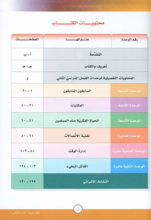 ICO Learn Arabic Textbook Level 11 Part 2 تعلم العربية كتاب التلميذ