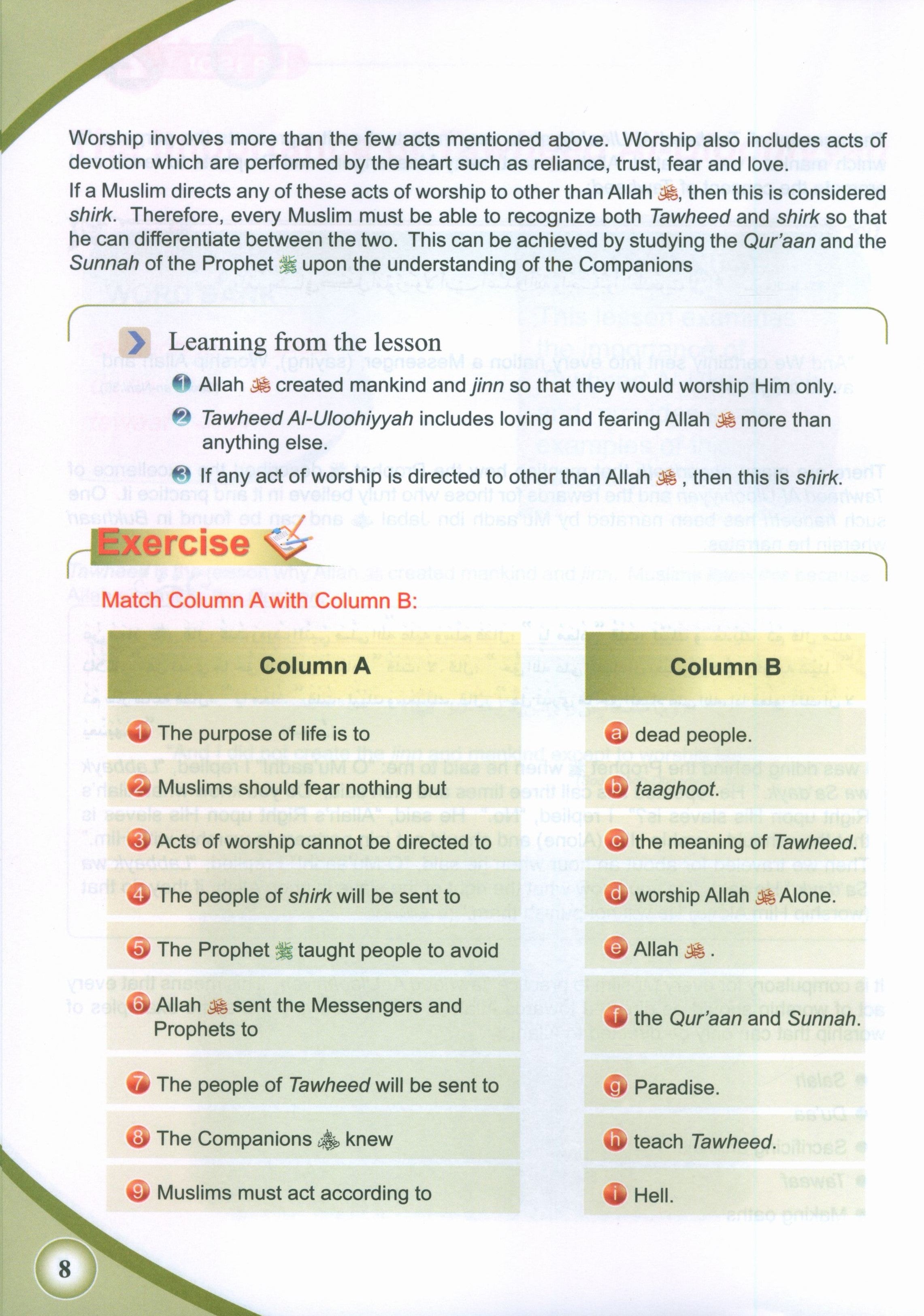 ICO Islamic Studies Textbook Level 8 Part 1