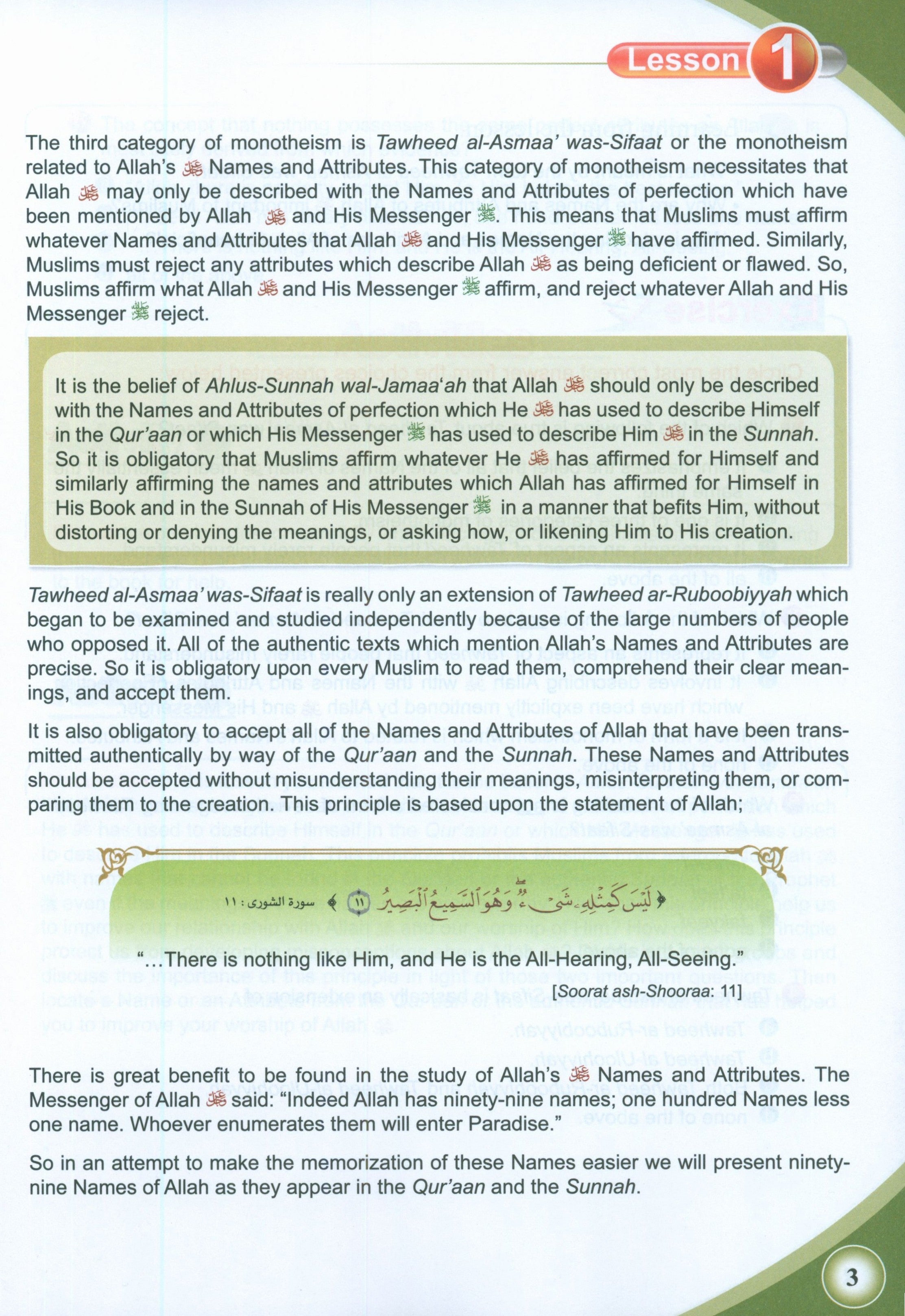 ICO Islamic Studies Textbook Level 9 Part 1