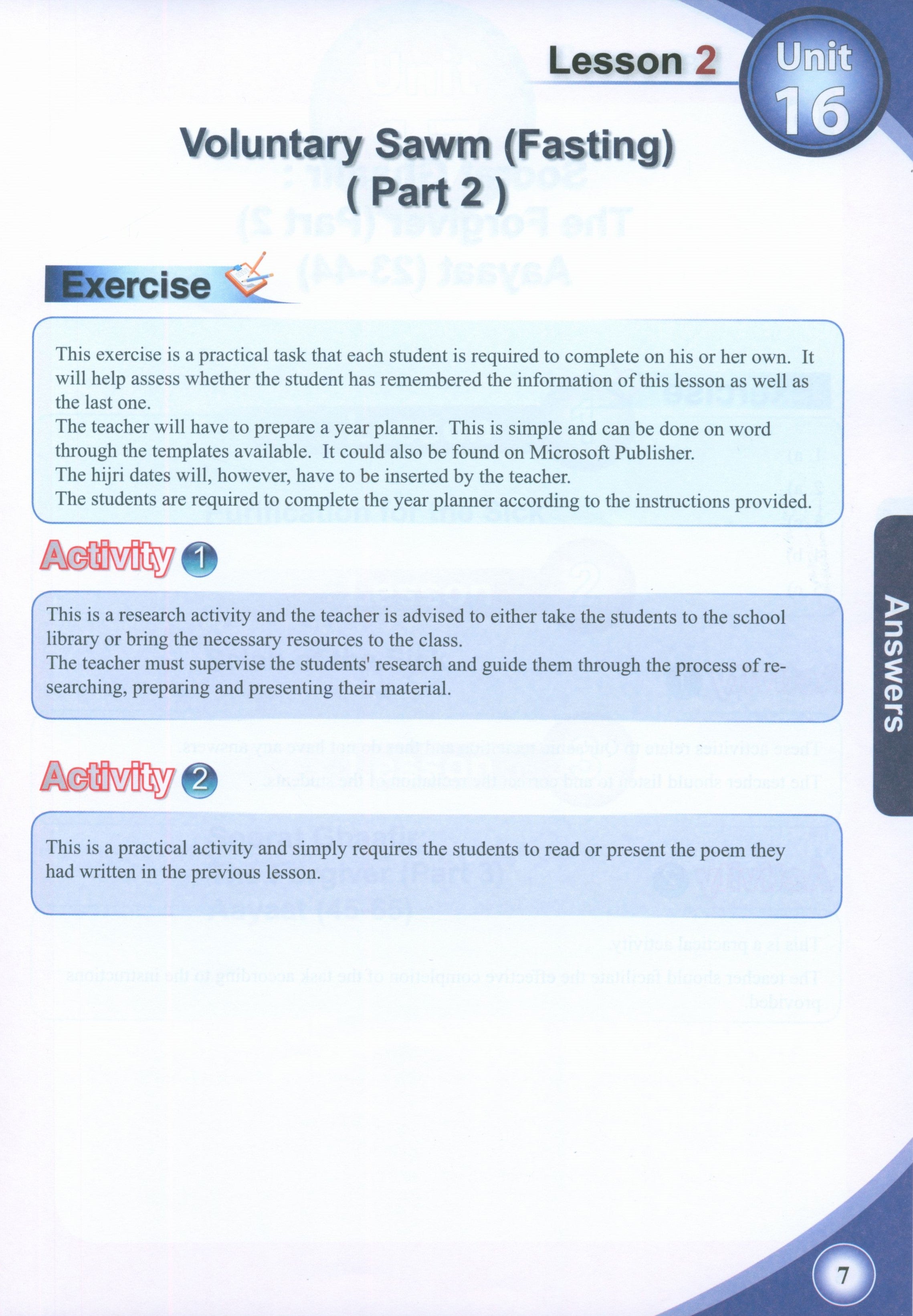 ICO Islamic Studies Teacher's Manual Level 9 Part 2