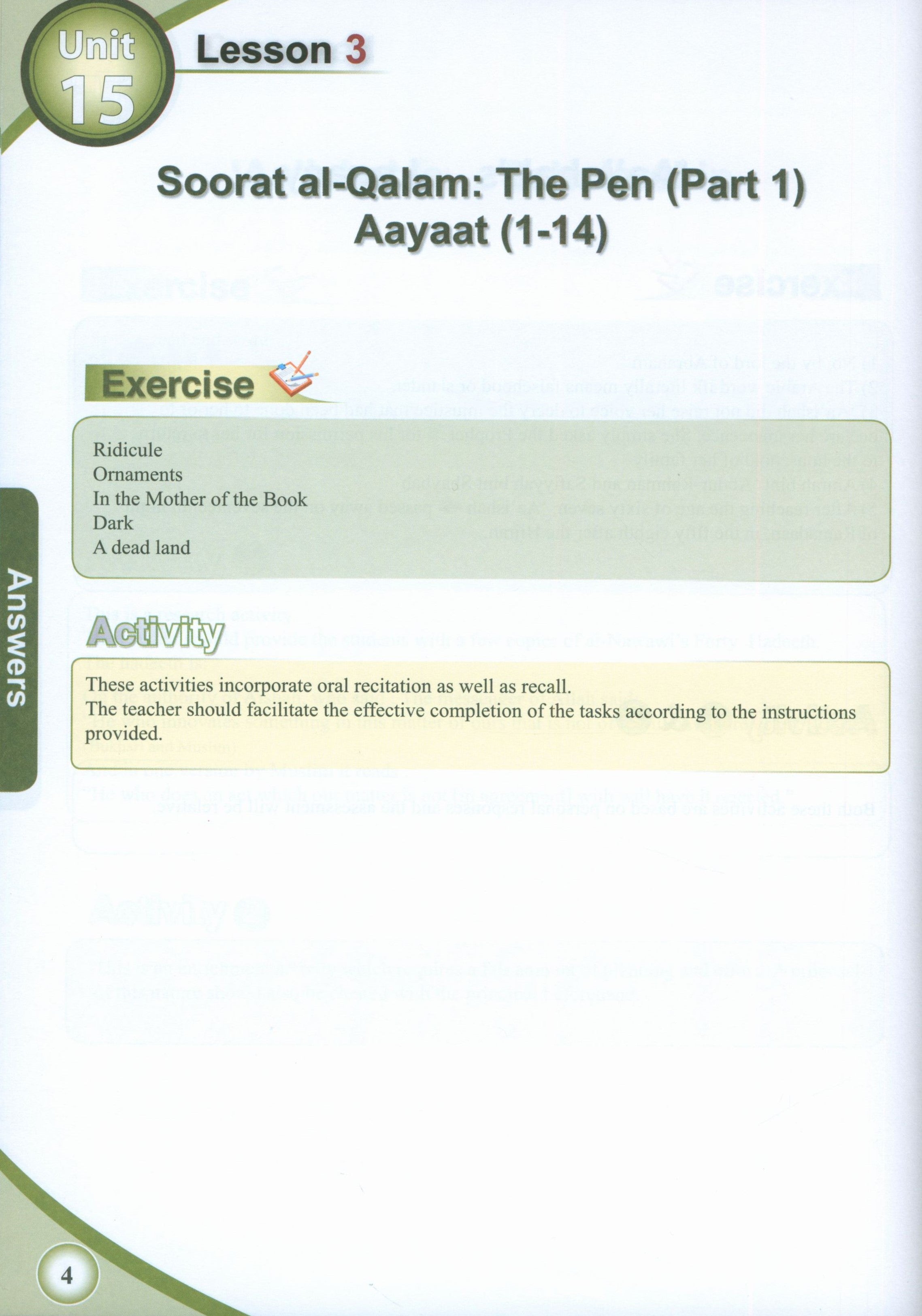 ICO Islamic Studies Teacher's Manual Level 8 Part 2