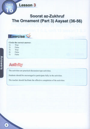 ICO Islamic Studies Teacher's Manual Level 8 Part 2