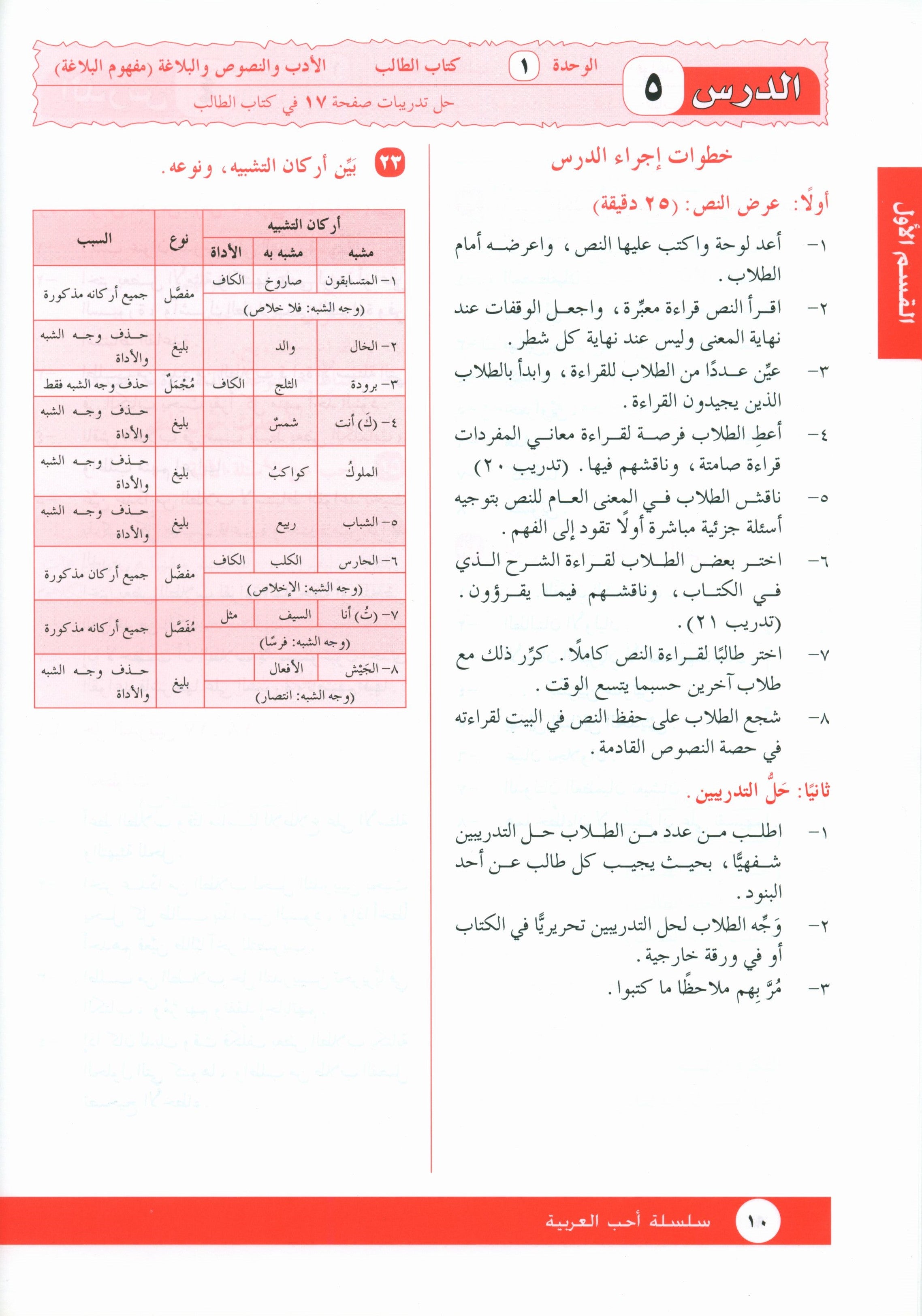 I Love Arabic Teacher Book Level 10 أحب العربية
