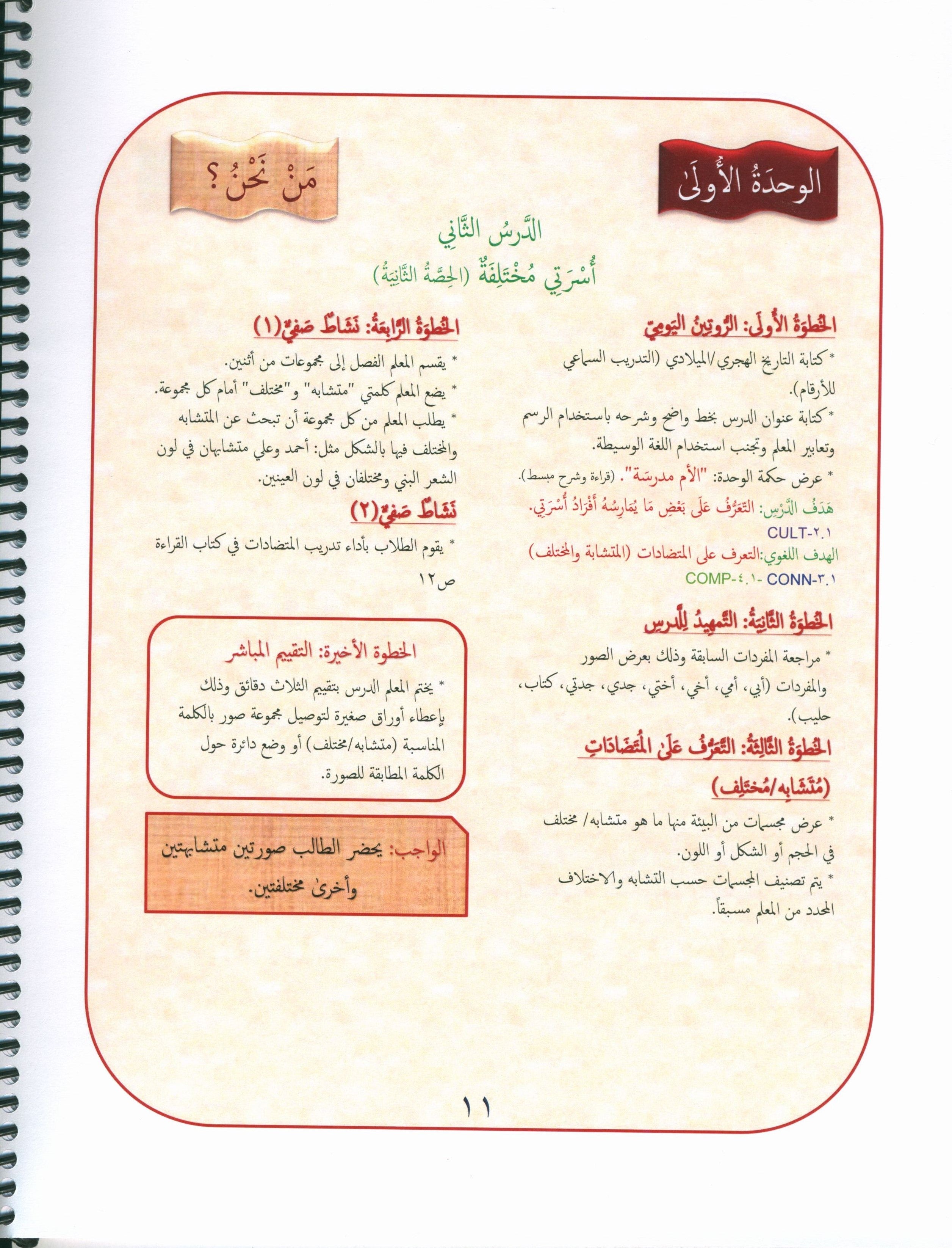 Our Language Is Our Pride Teacher's Guide Level 1 دليل المعلم للغة فخرنا المستوى 1