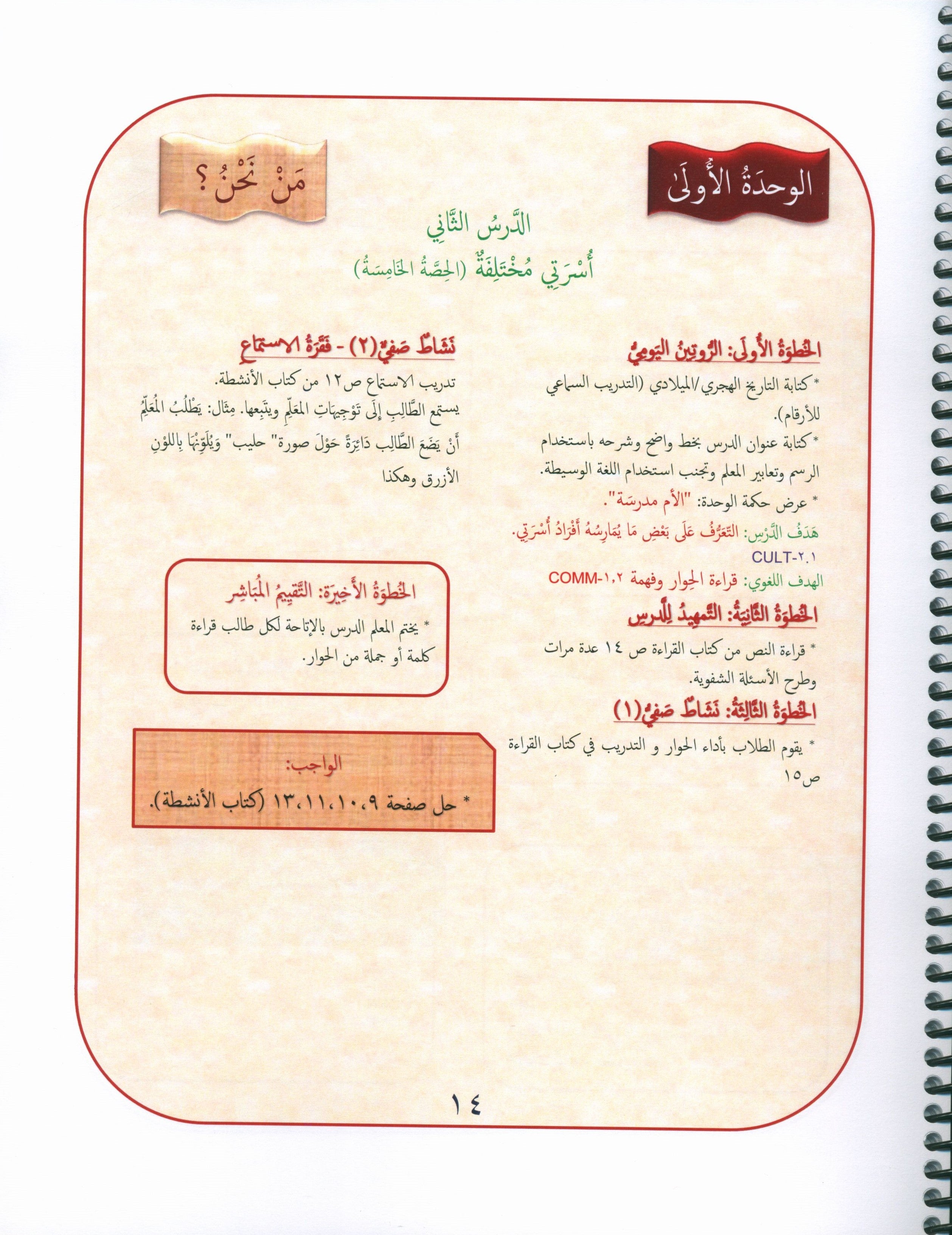 Our Language Is Our Pride Teacher's Guide Level 1 دليل المعلم للغة فخرنا المستوى 1